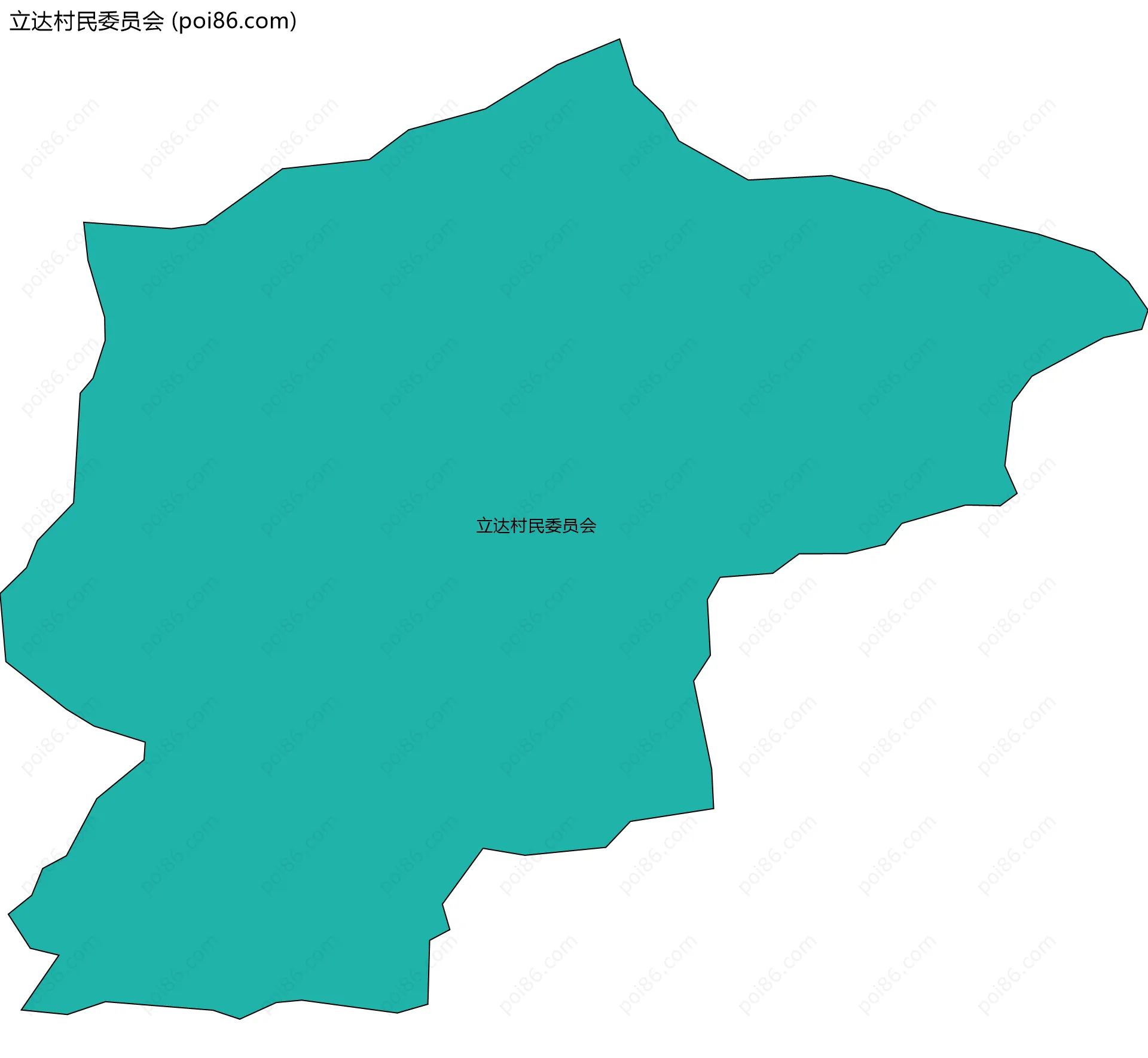 立达村民委员会边界地图