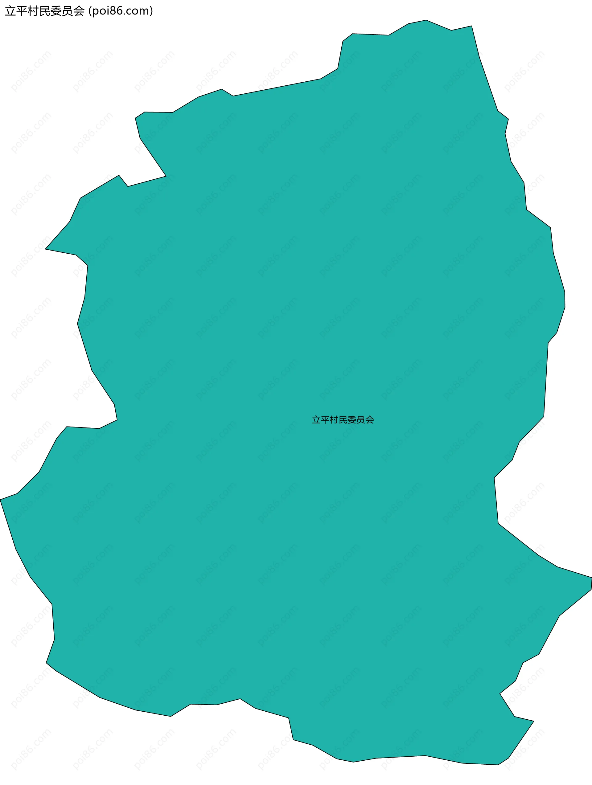 立平村民委员会边界地图