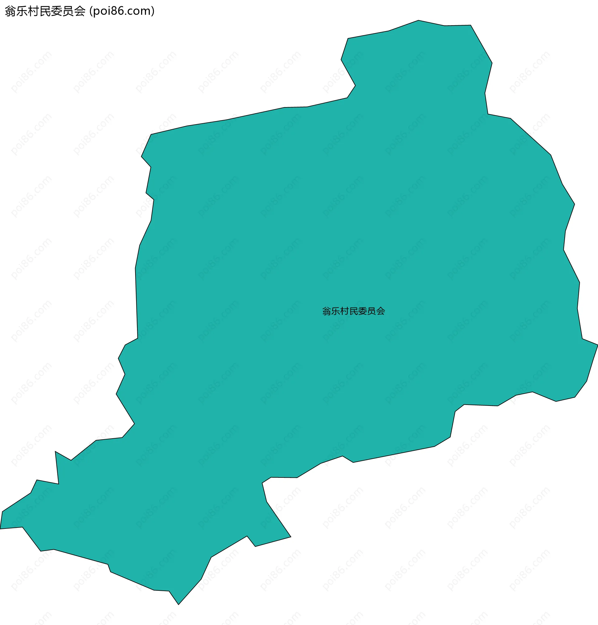 翁乐村民委员会边界地图