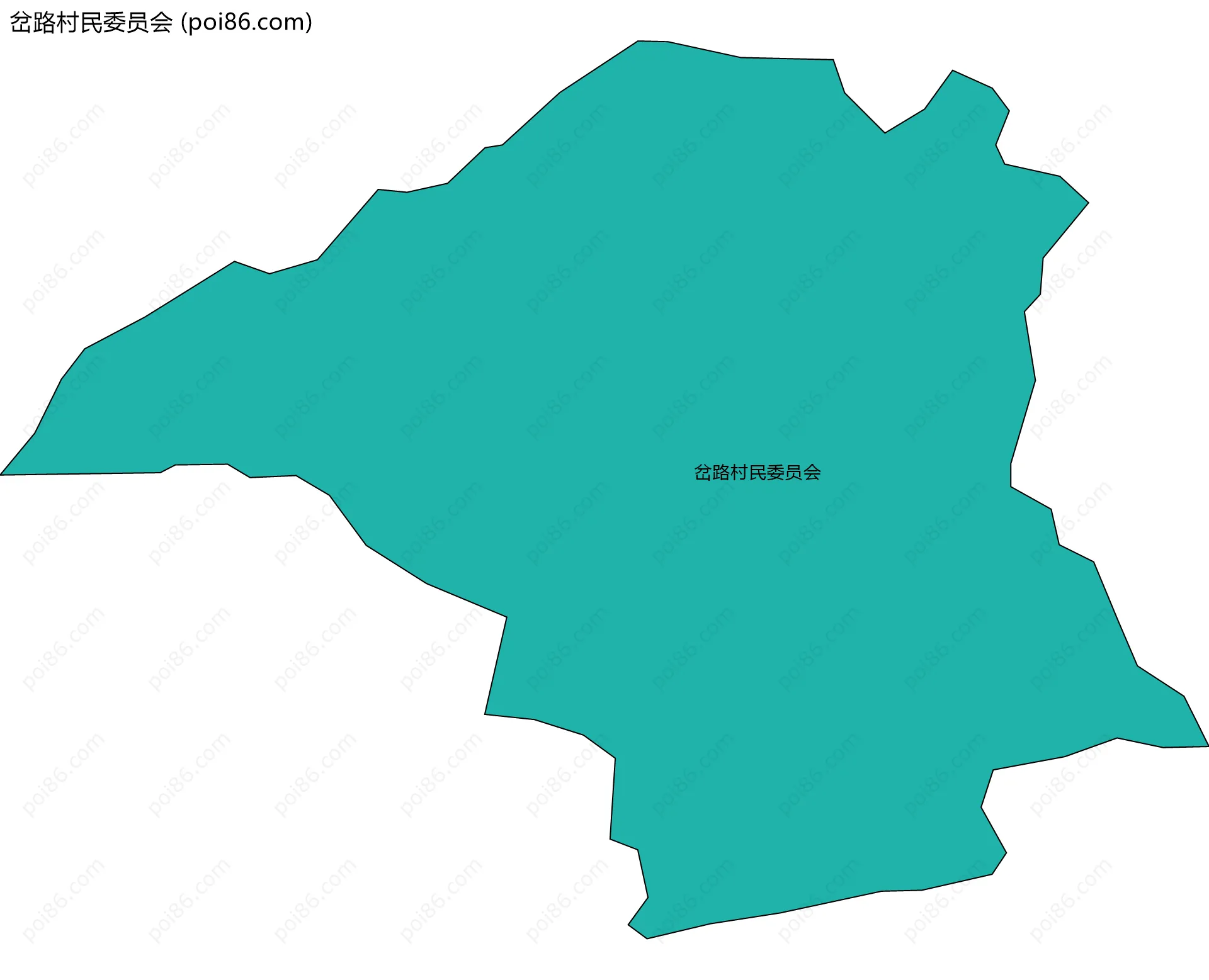 岔路村民委员会边界地图