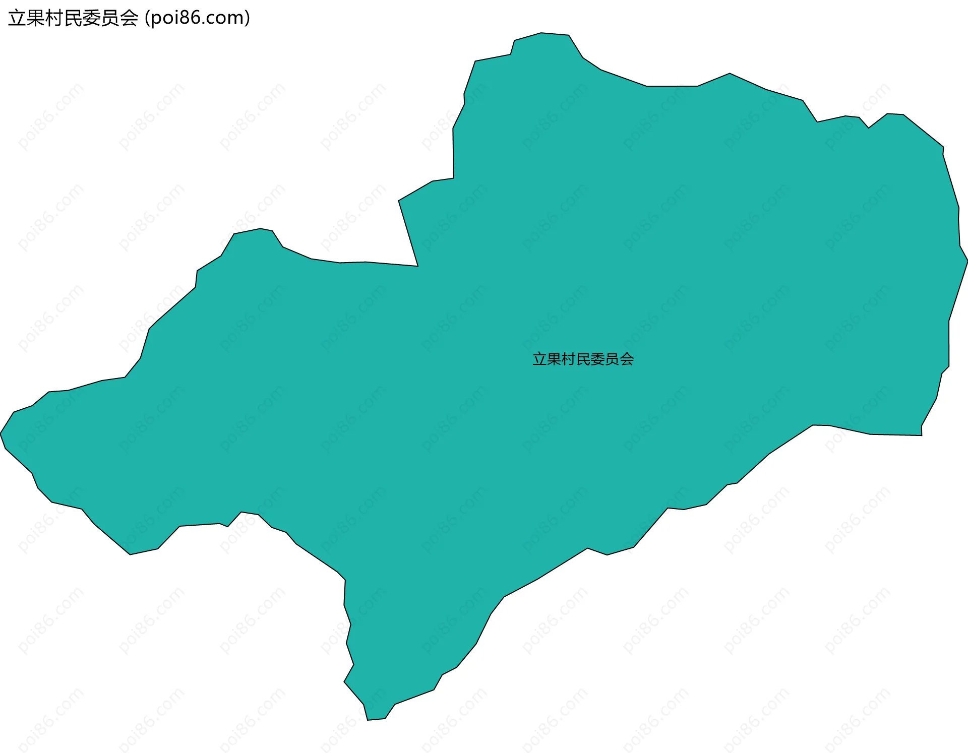立果村民委员会边界地图