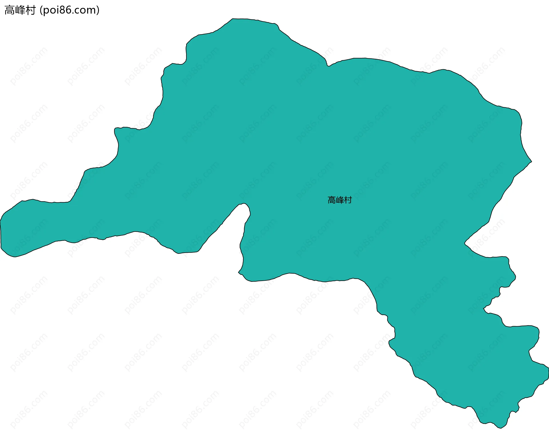 高峰村边界地图
