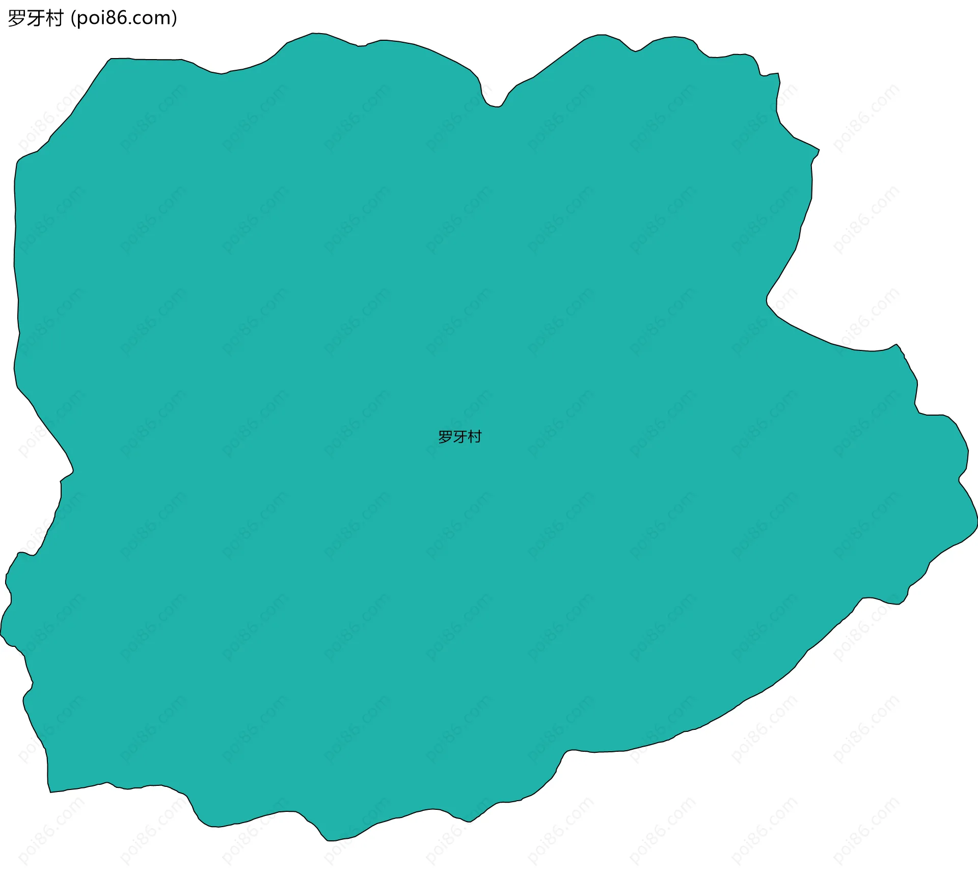 罗牙村边界地图
