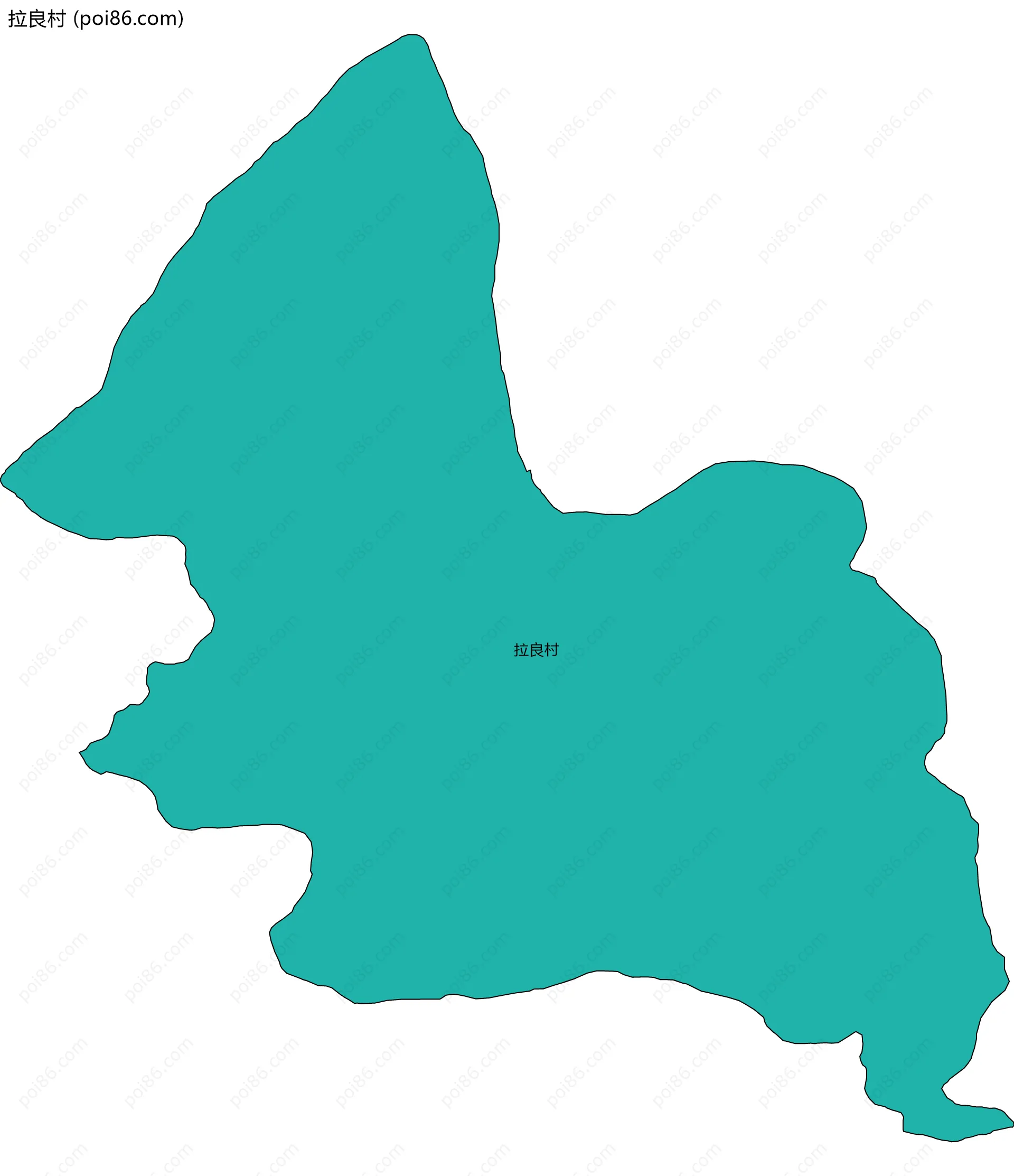 拉良村边界地图