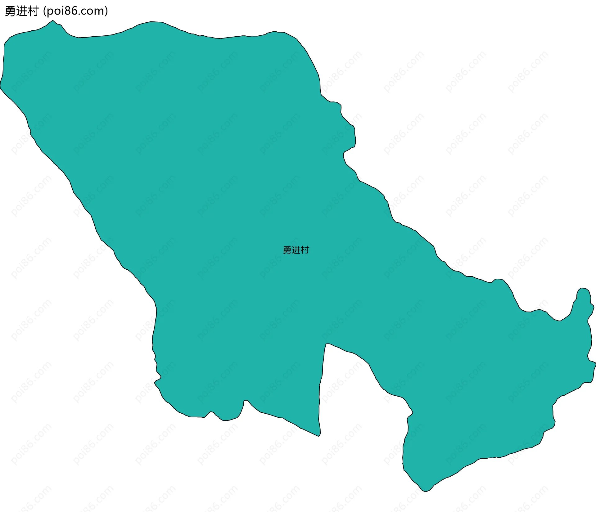 勇进村边界地图