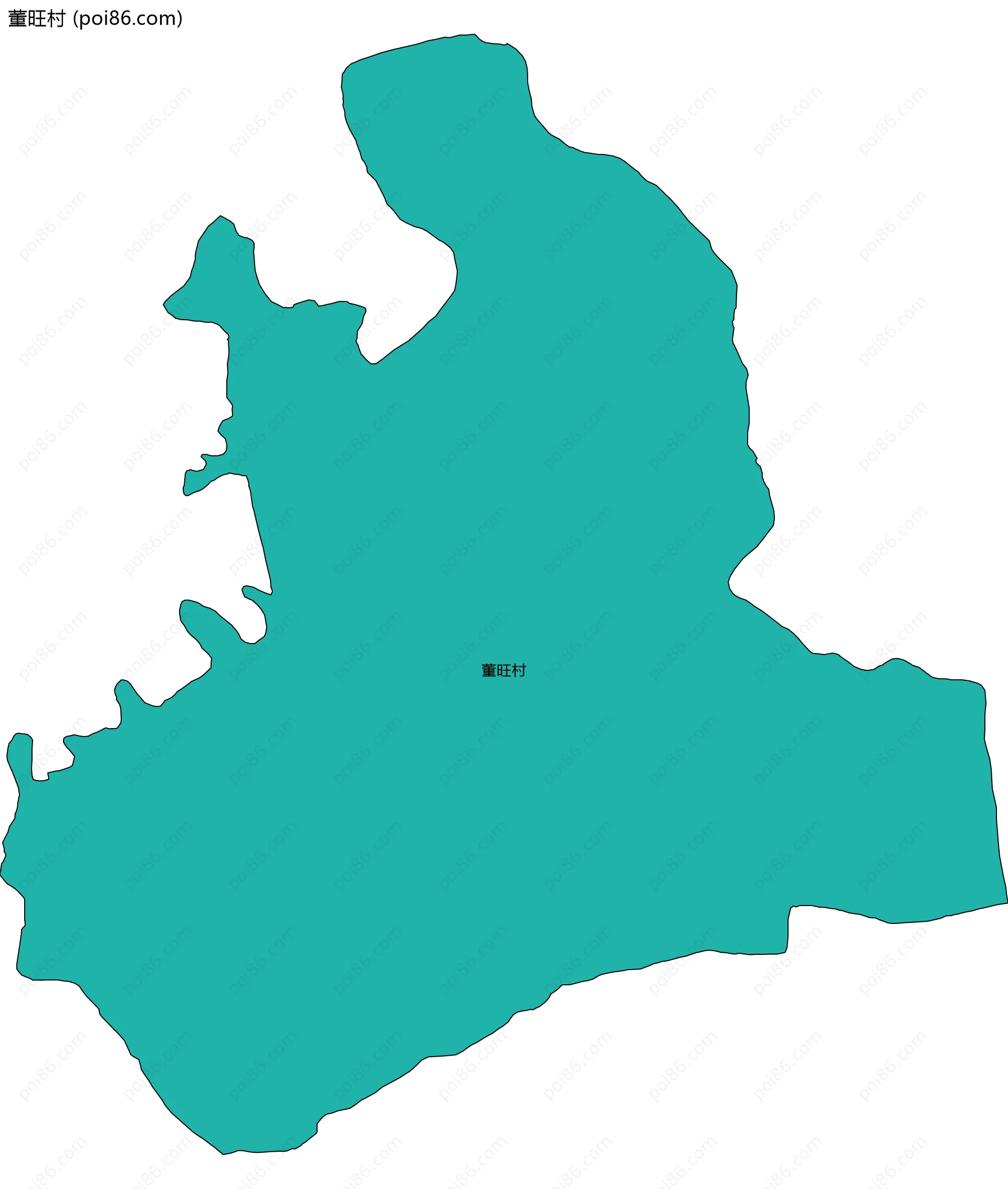 董旺村边界地图