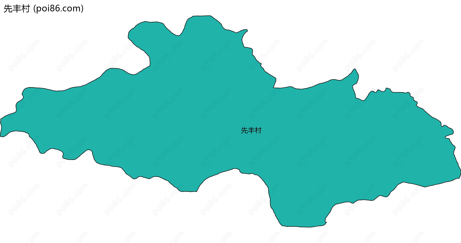 先丰村边界地图