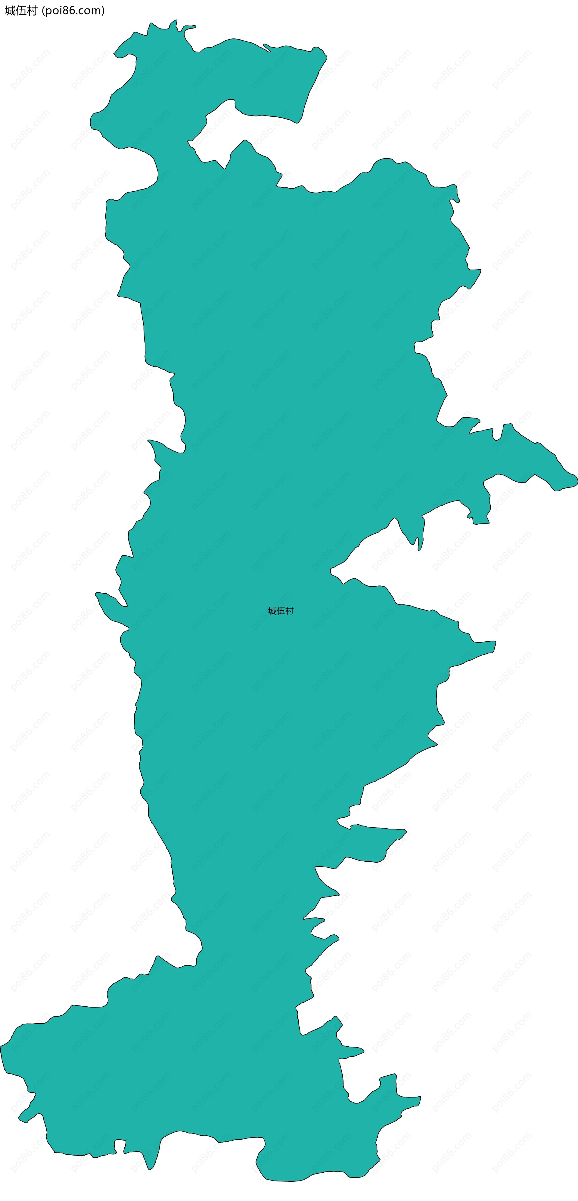 城伍村边界地图