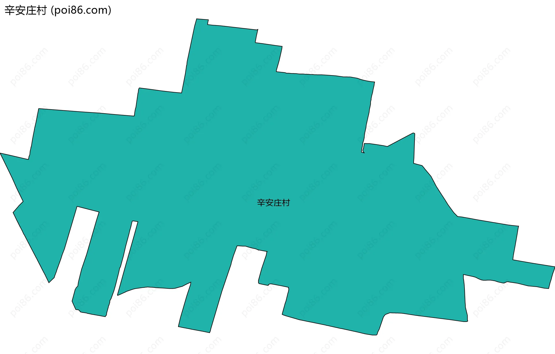辛安庄村边界地图
