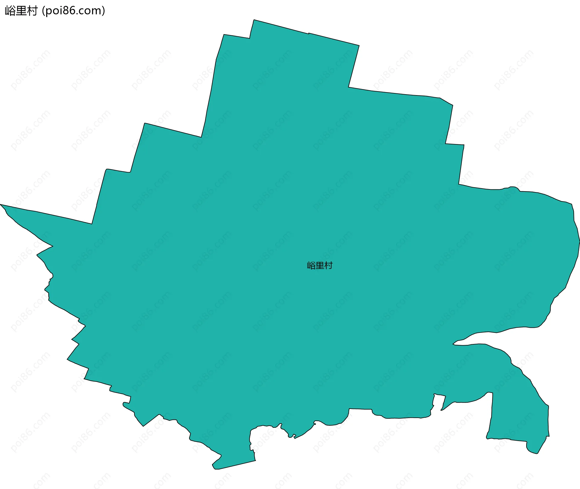 峪里村边界地图