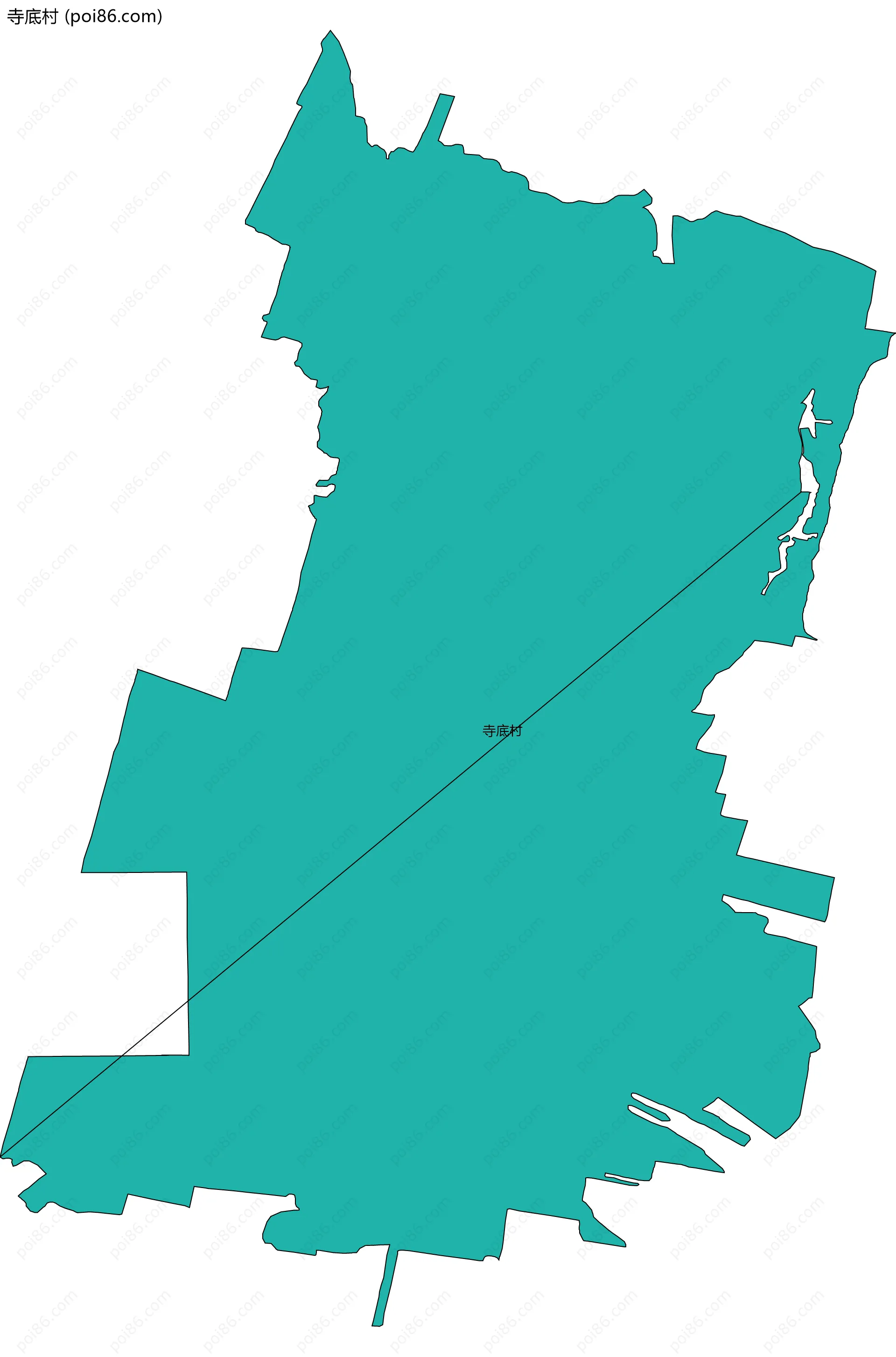 寺底村边界地图