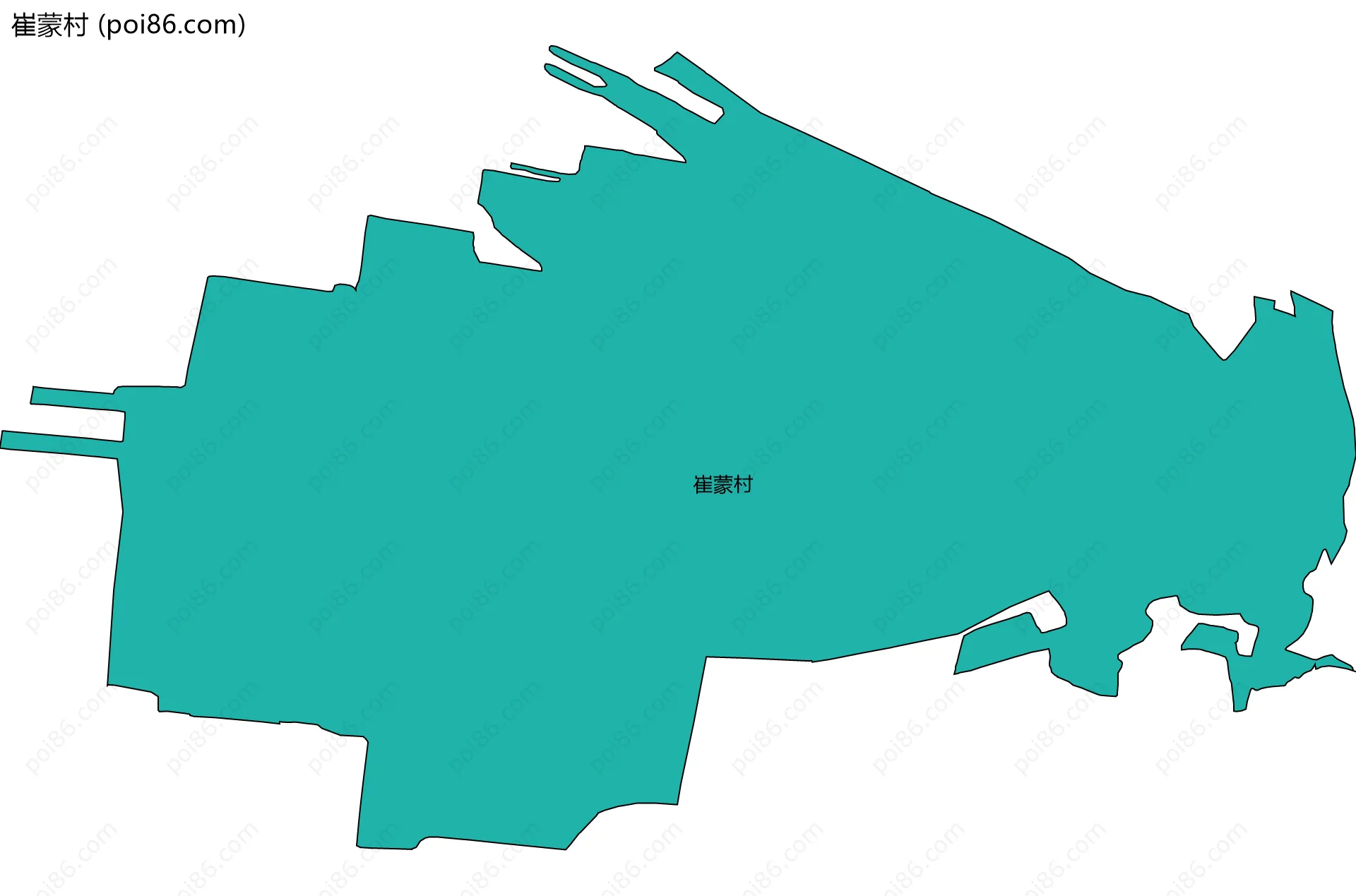 崔蒙村边界地图