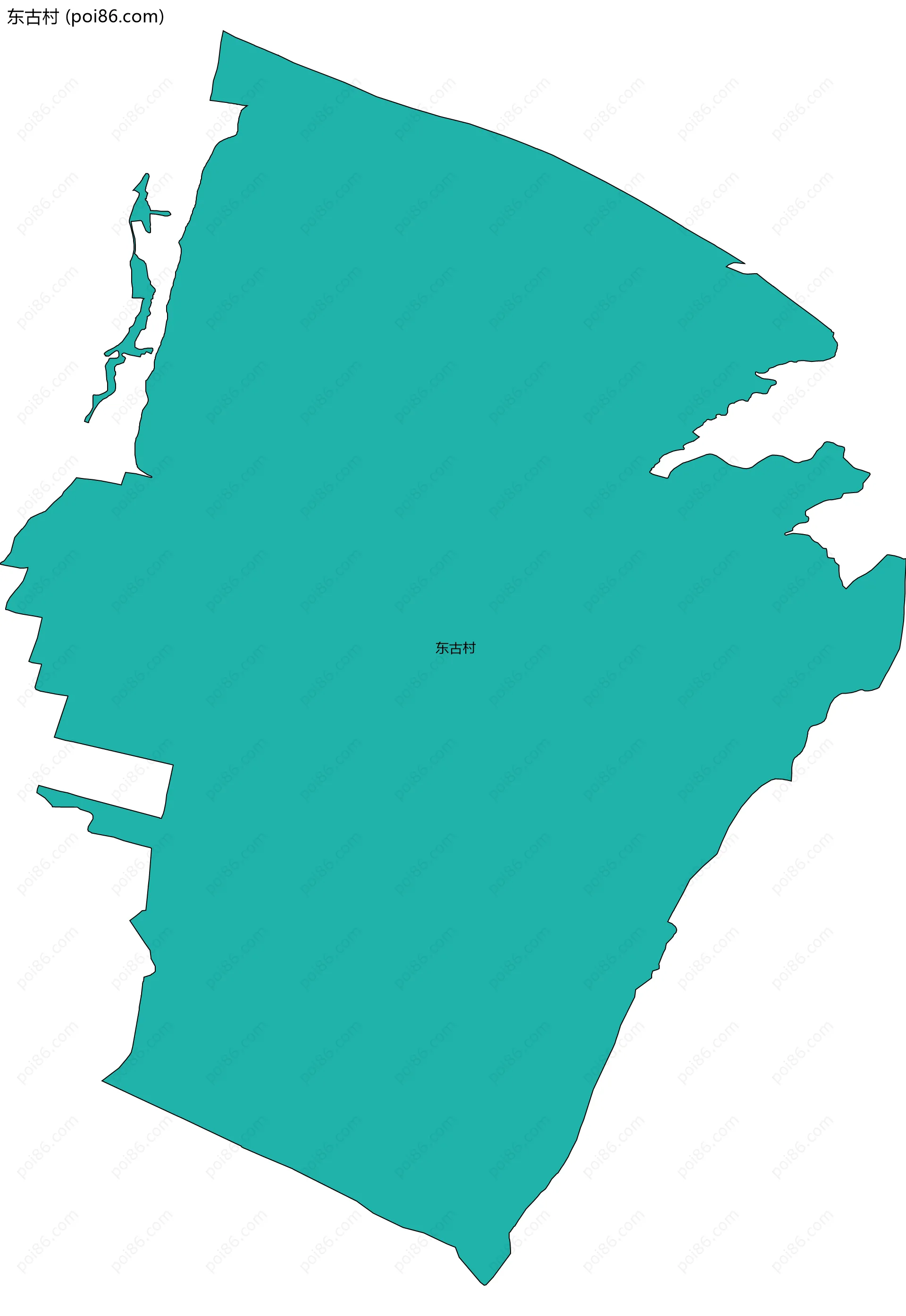 东古村边界地图