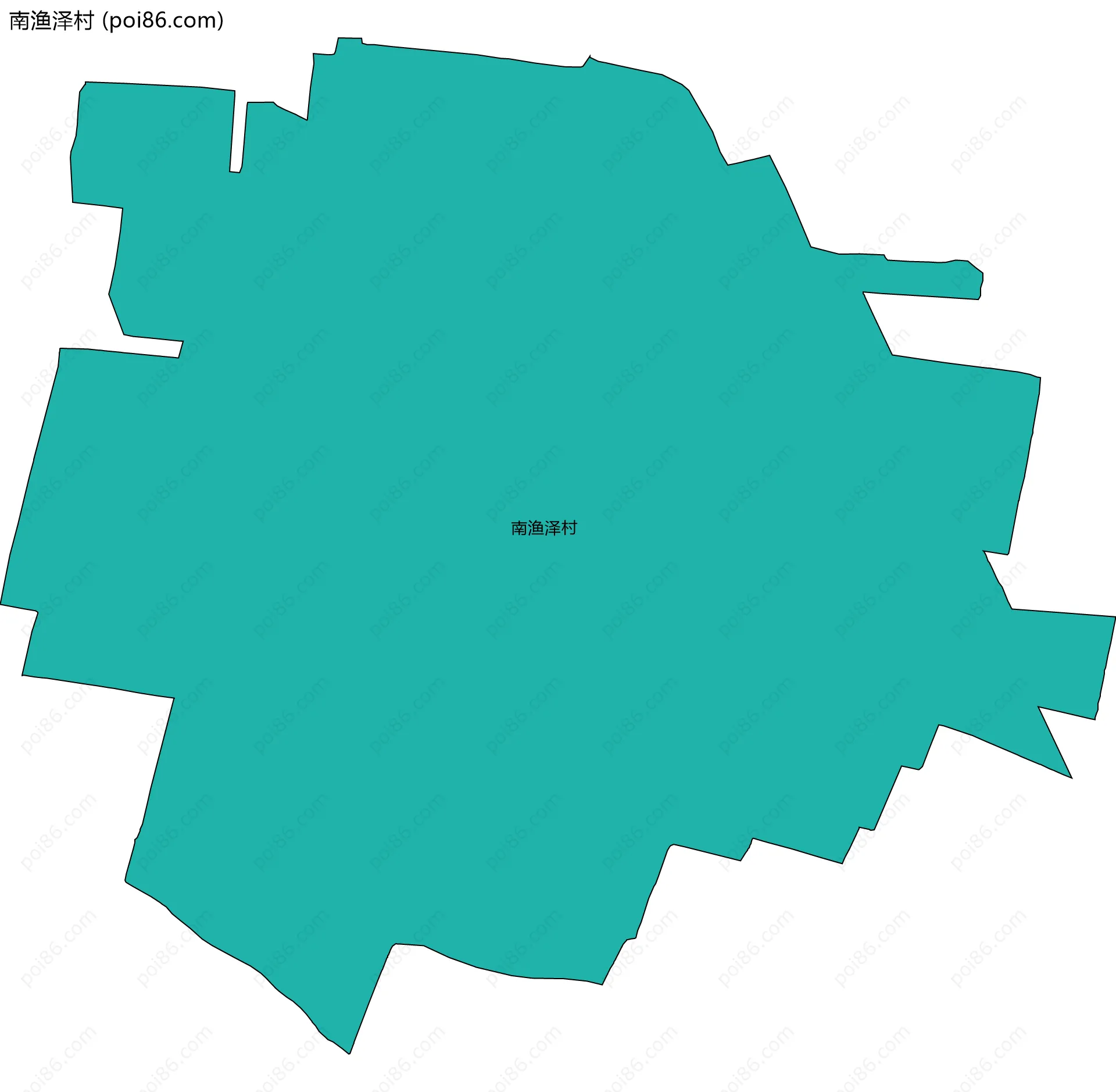 南渔泽村边界地图
