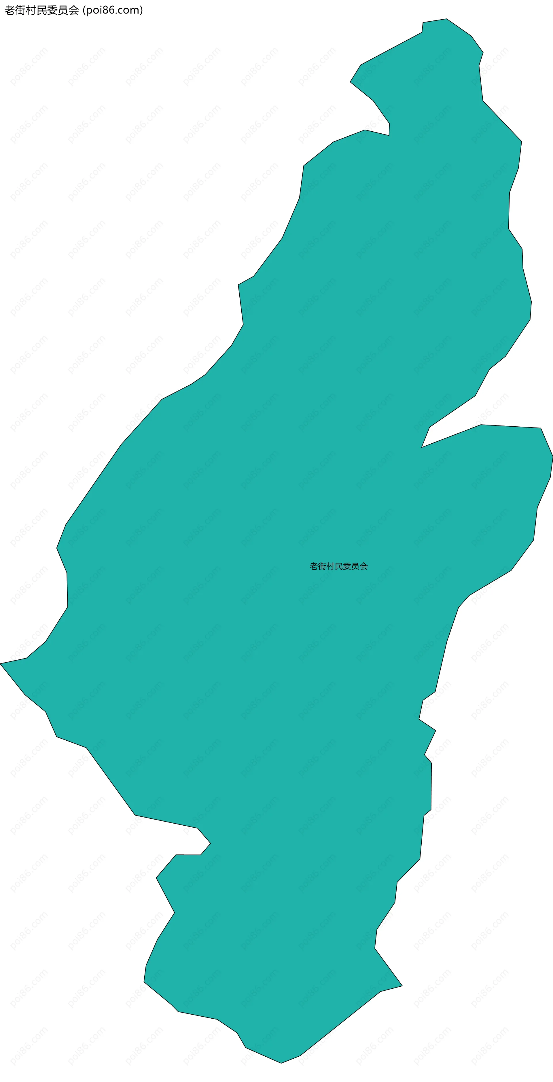 老街村民委员会边界地图