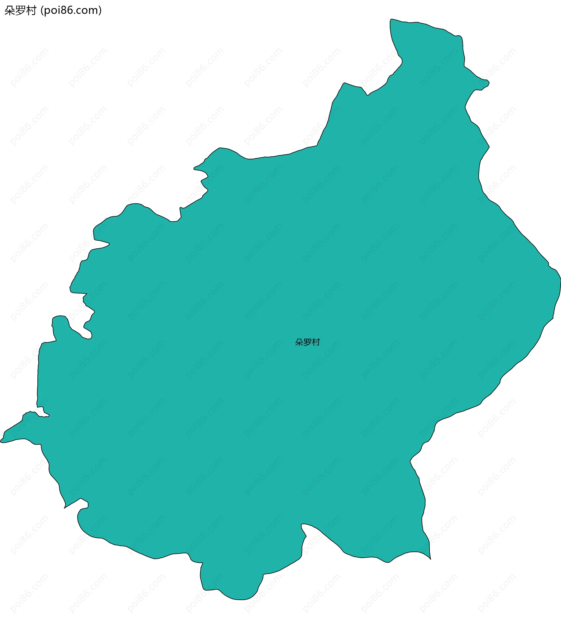 朵罗村边界地图