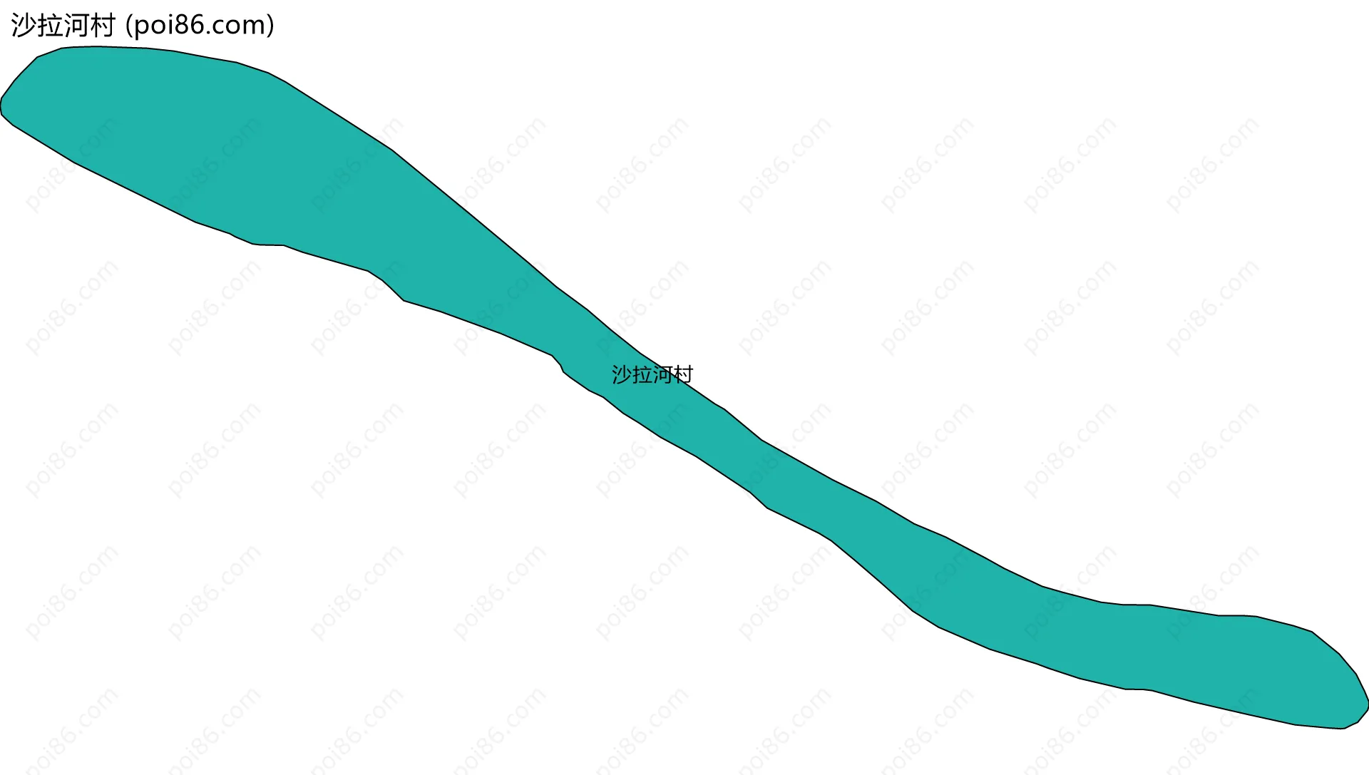 沙拉河村边界地图