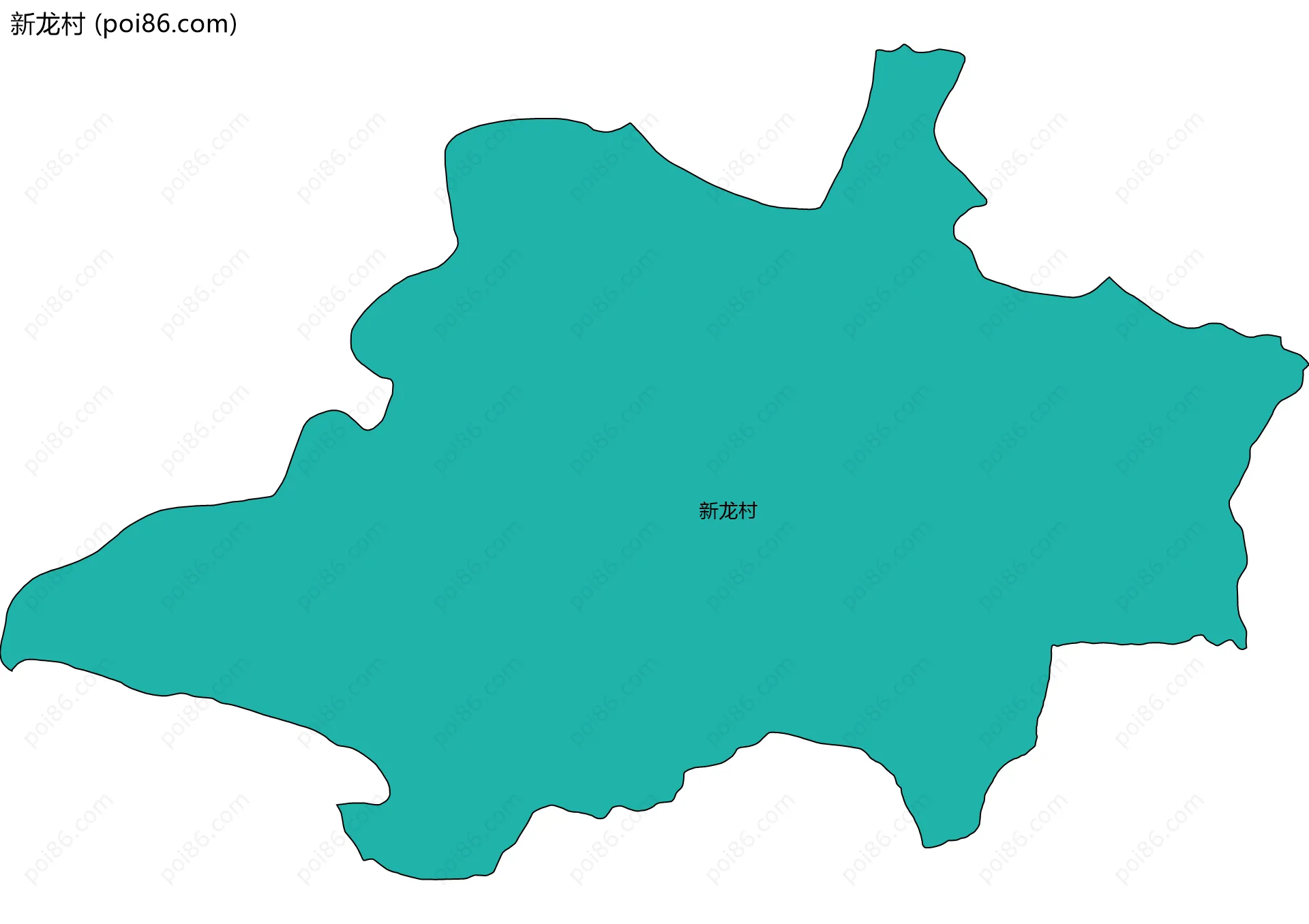 新龙村边界地图