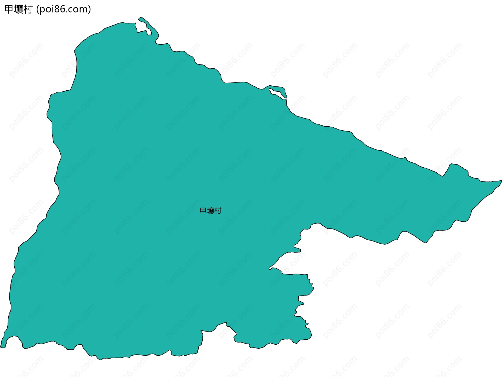 甲壤村边界地图