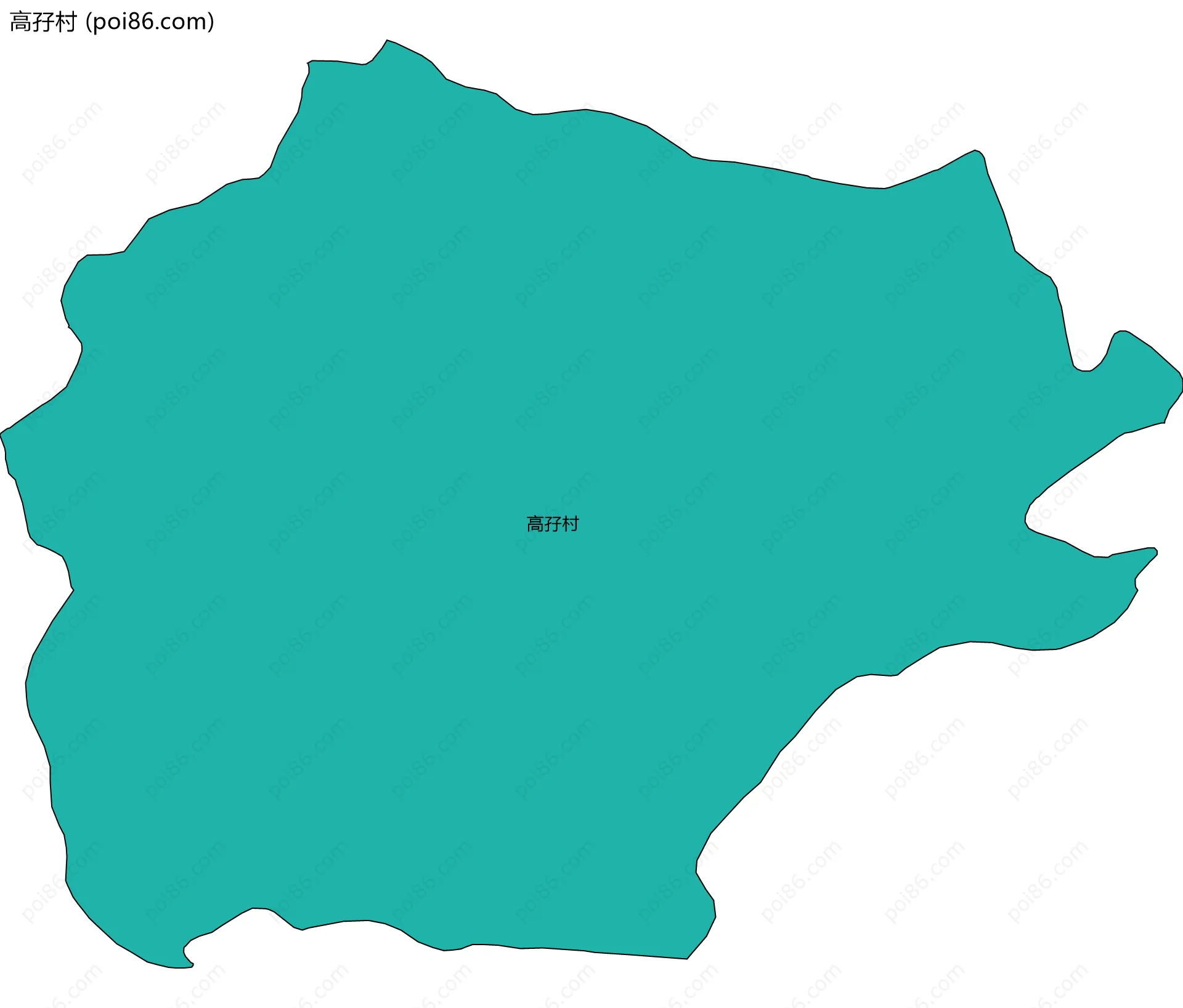 高孖村边界地图