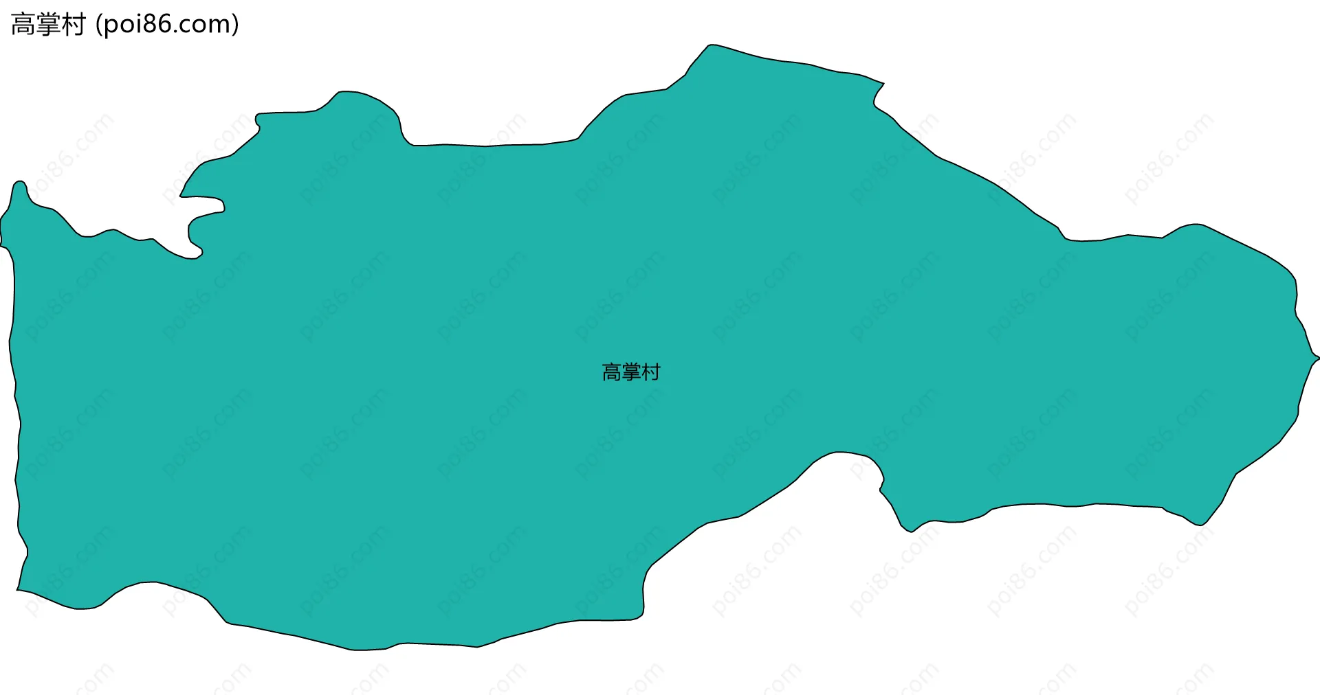 高掌村边界地图