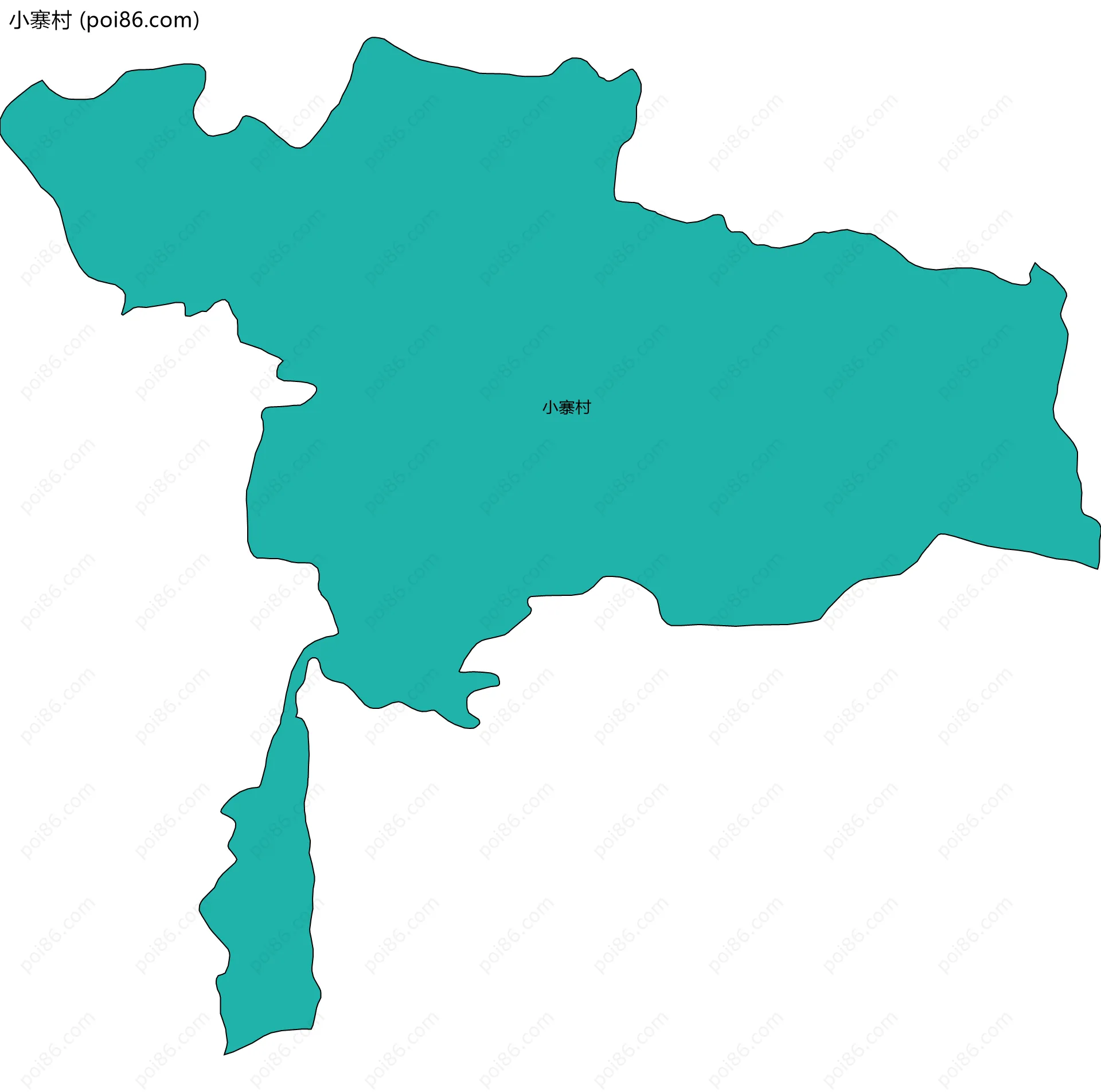 小寨村边界地图