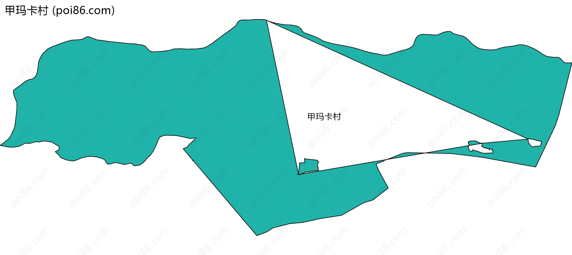 甲玛卡村边界地图