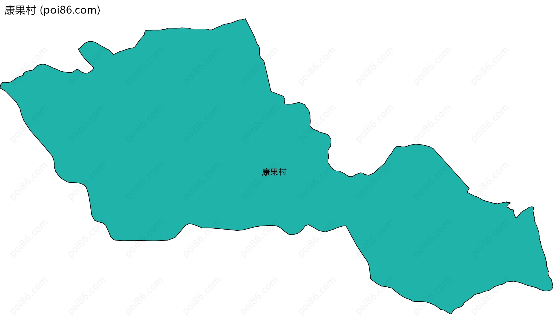 康果村边界地图