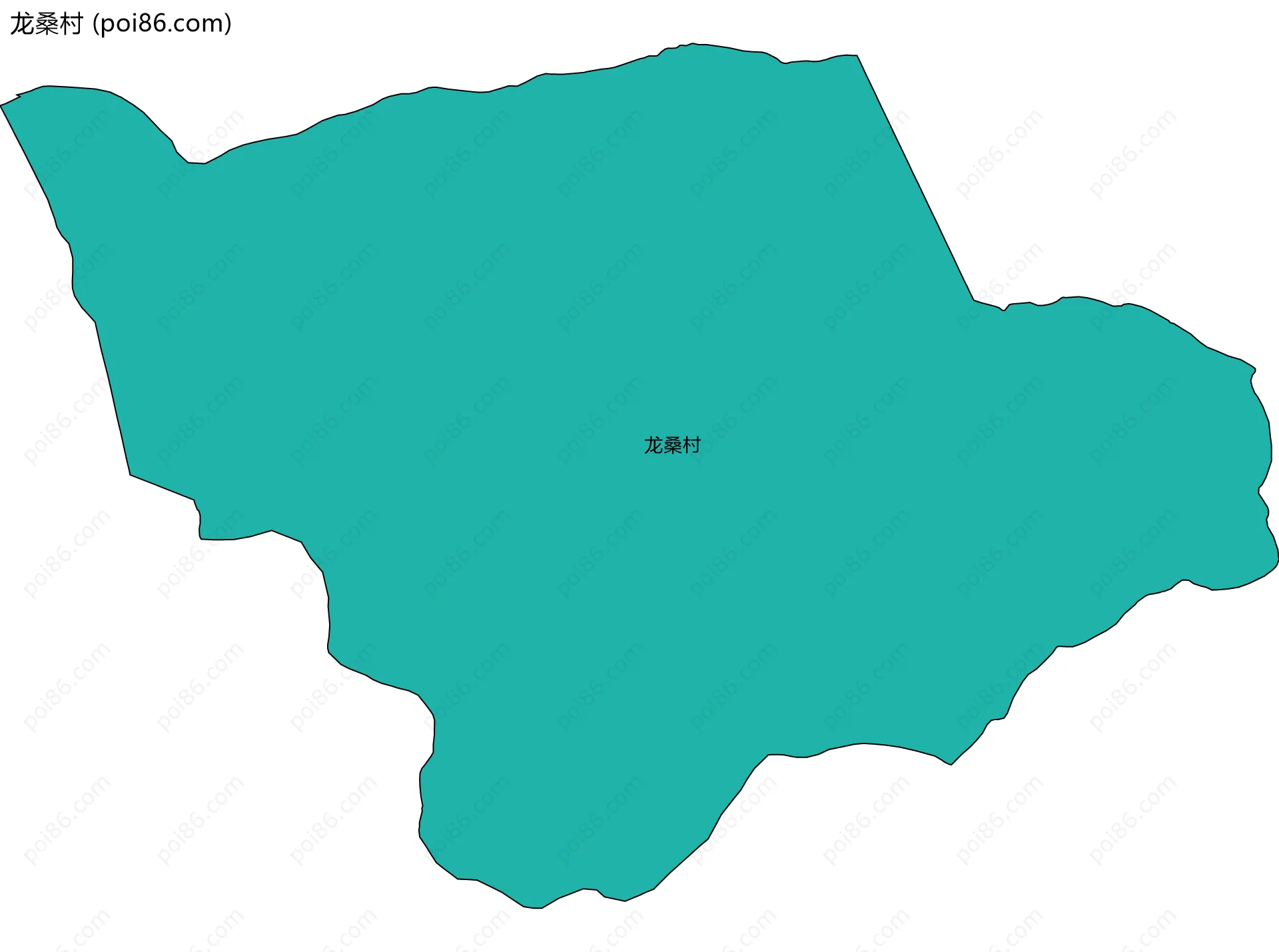 龙桑村边界地图