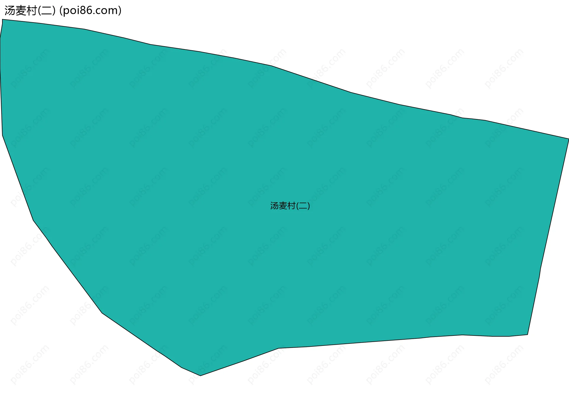 汤麦村(二)边界地图