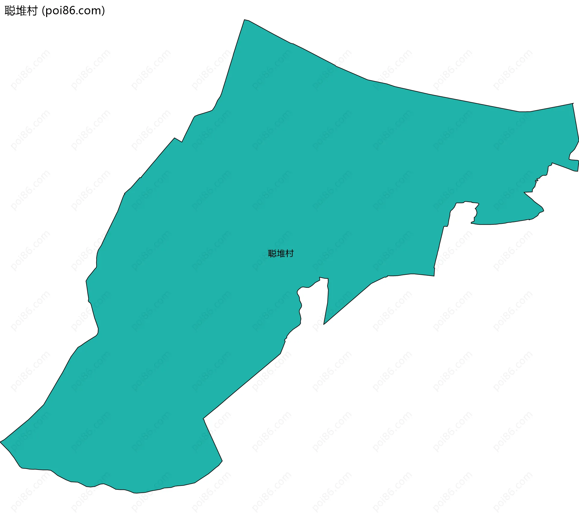 聪堆村边界地图
