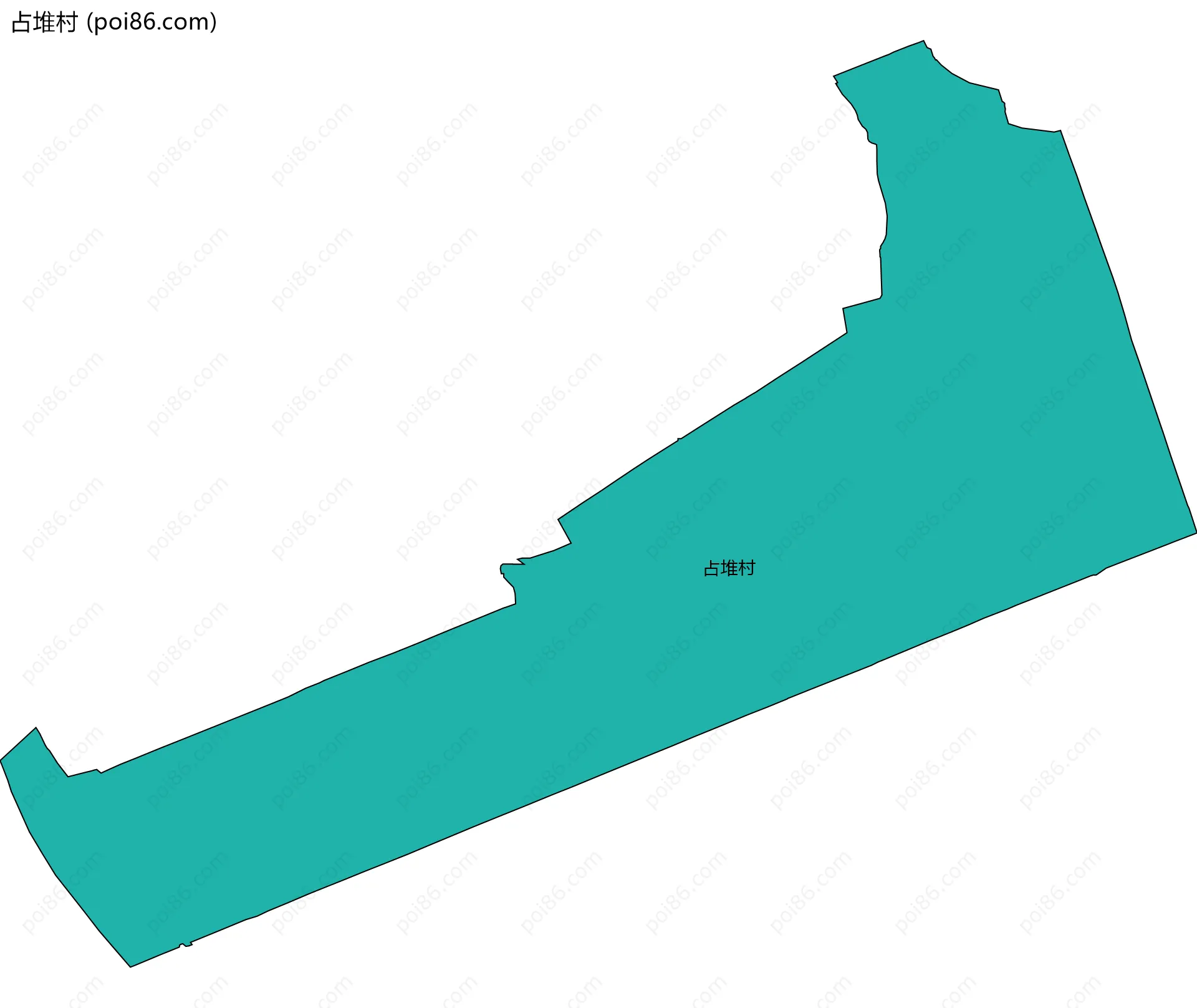 占堆村边界地图