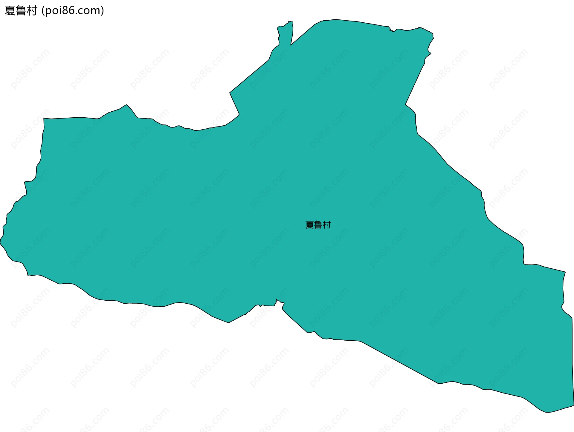 夏鲁村边界地图