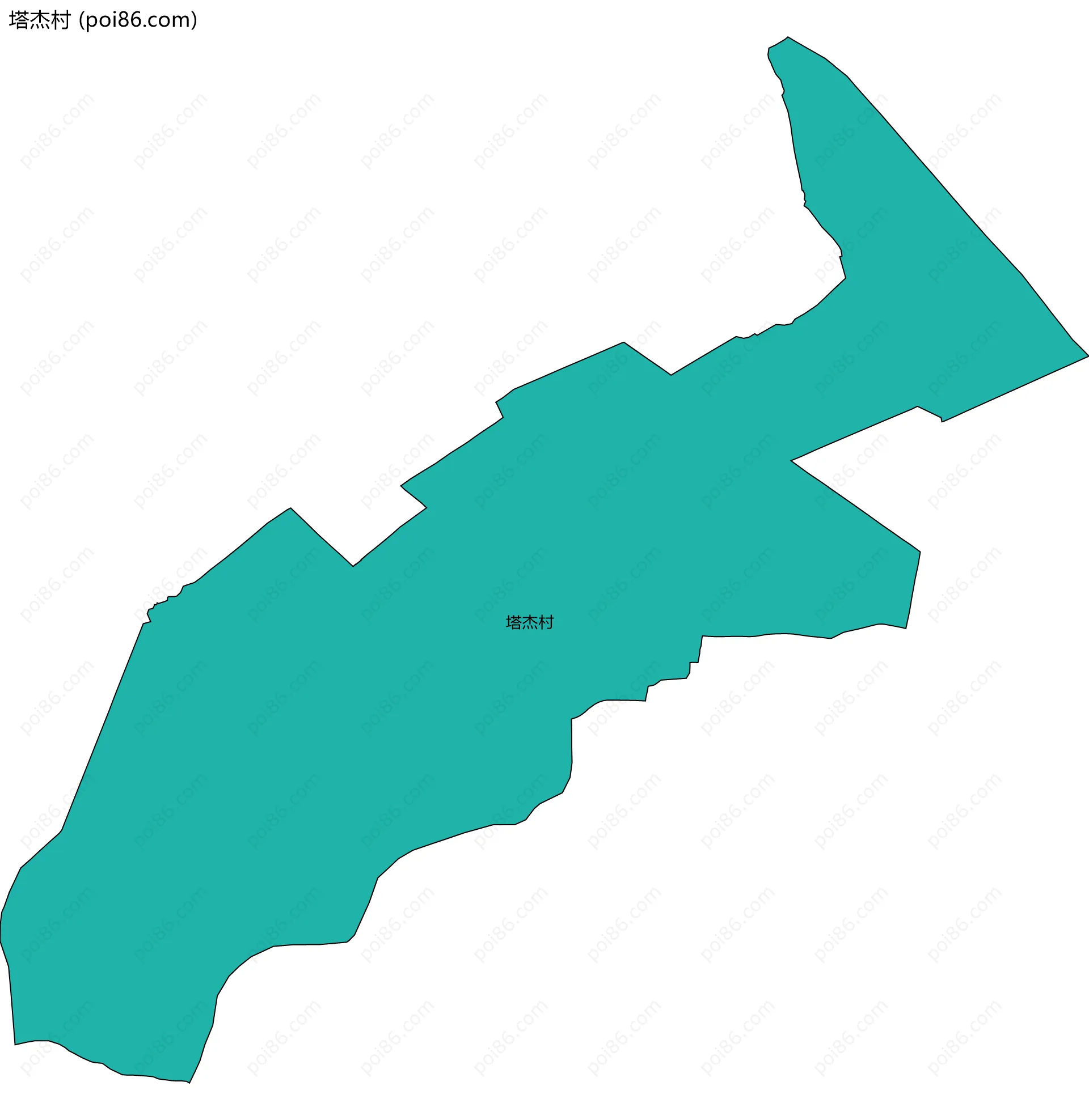 塔杰村边界地图