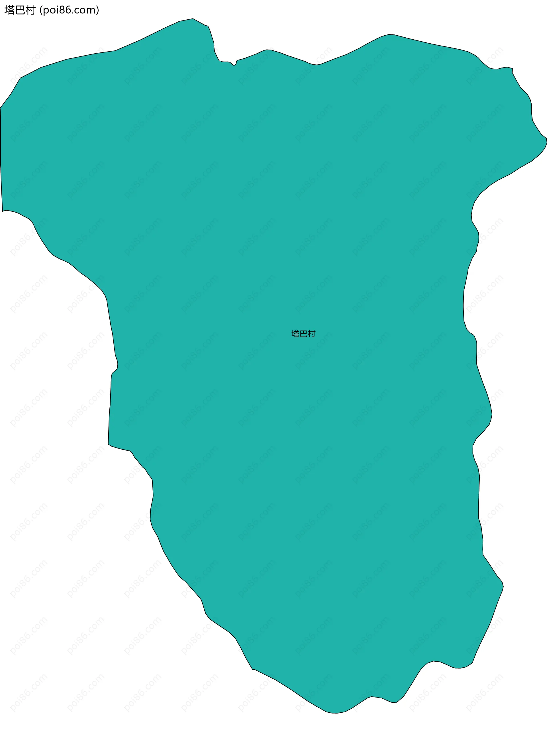 塔巴村边界地图