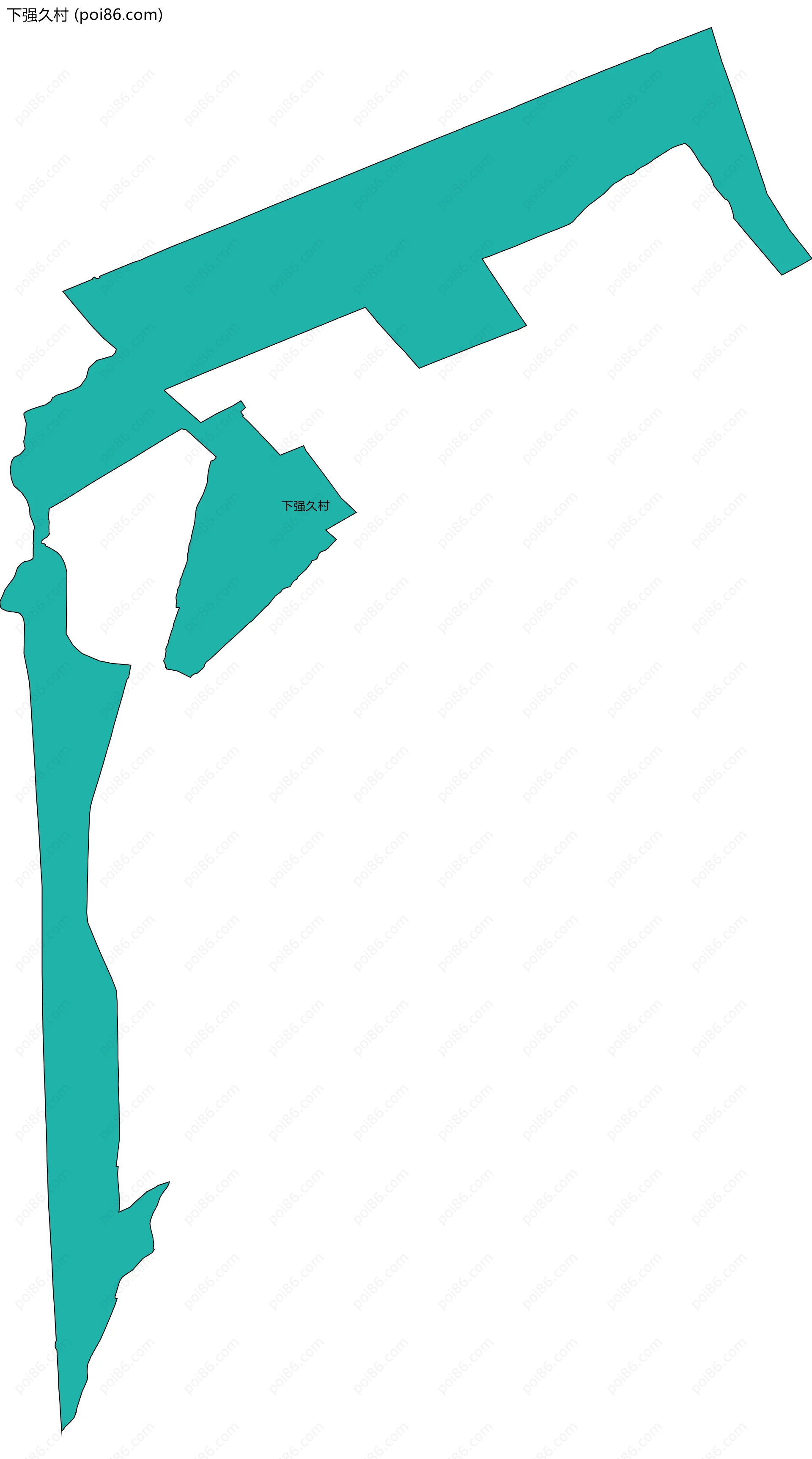 下强久村边界地图