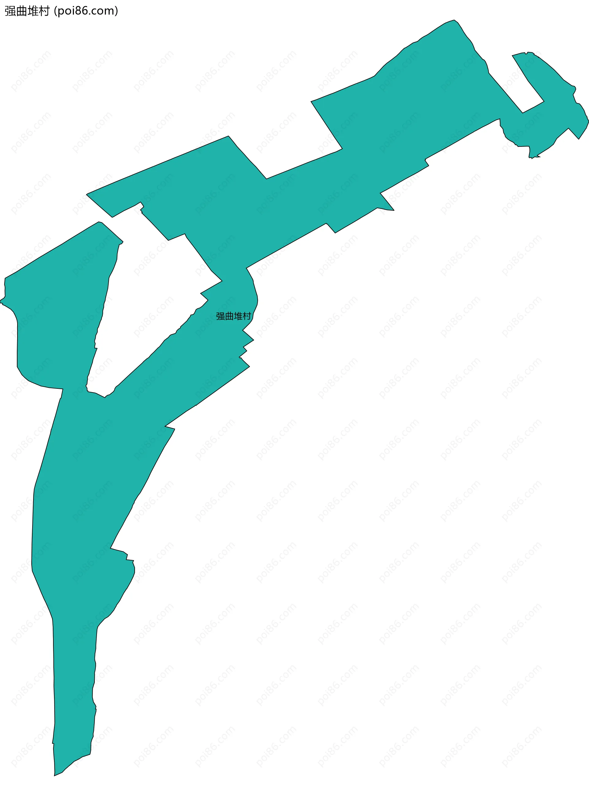 强曲堆村边界地图
