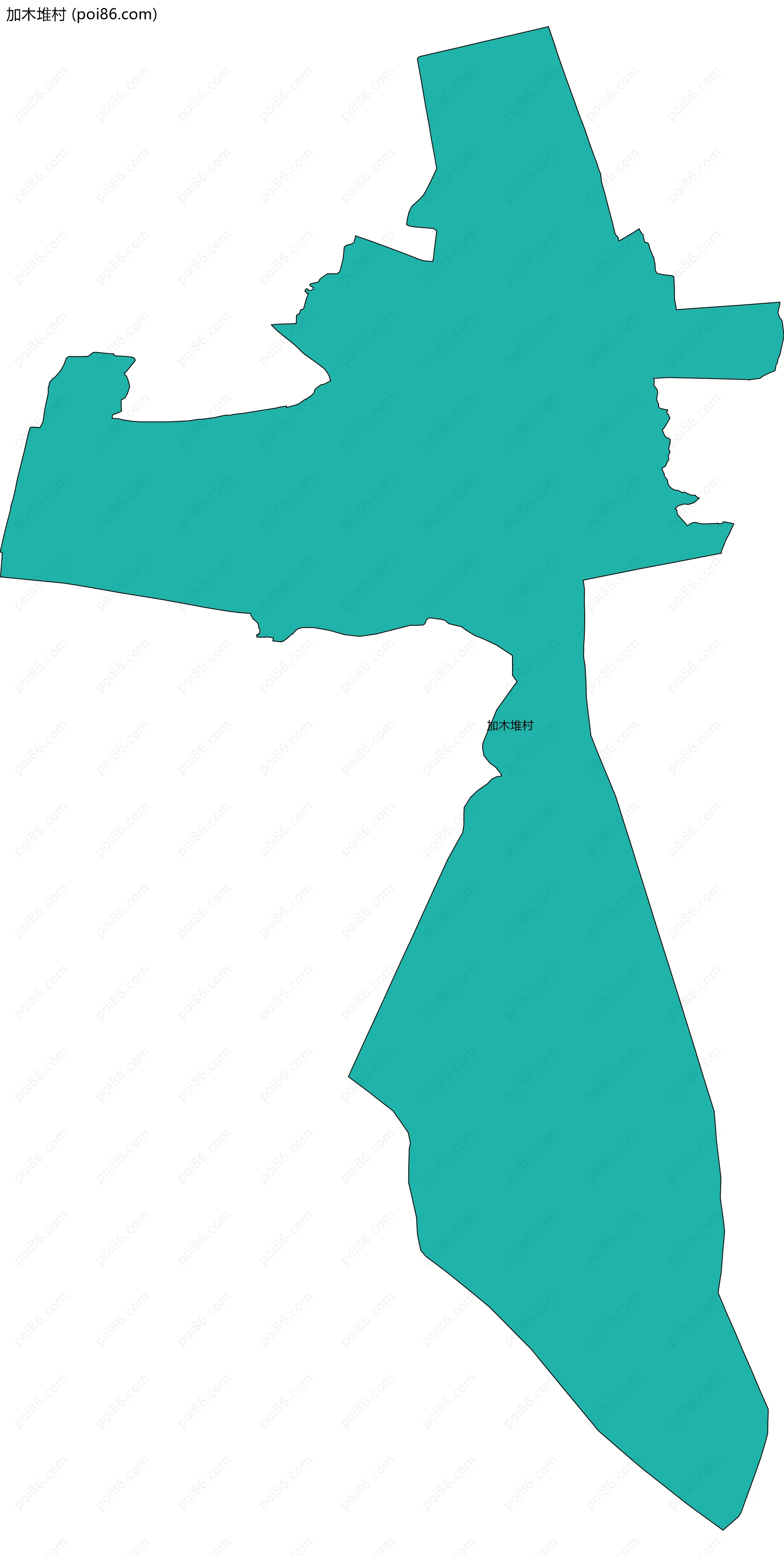 加木堆村边界地图