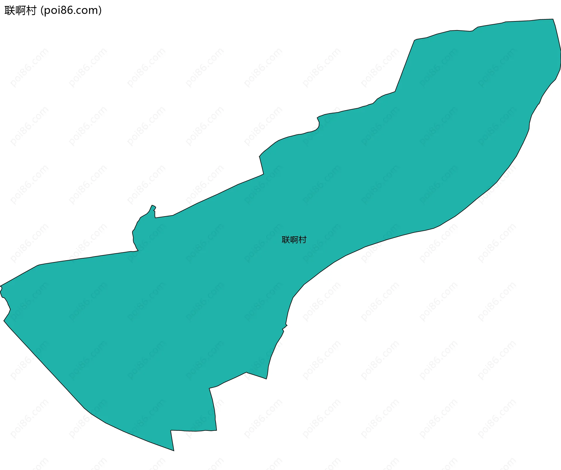 联啊村边界地图