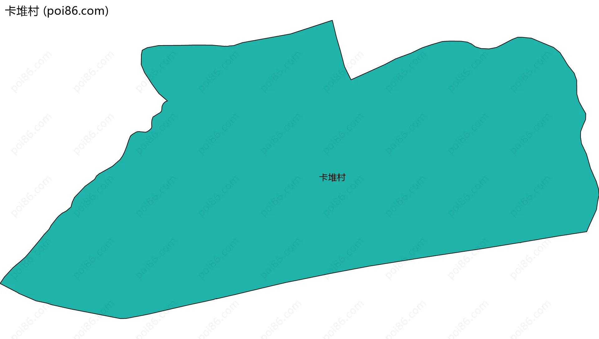 卡堆村边界地图