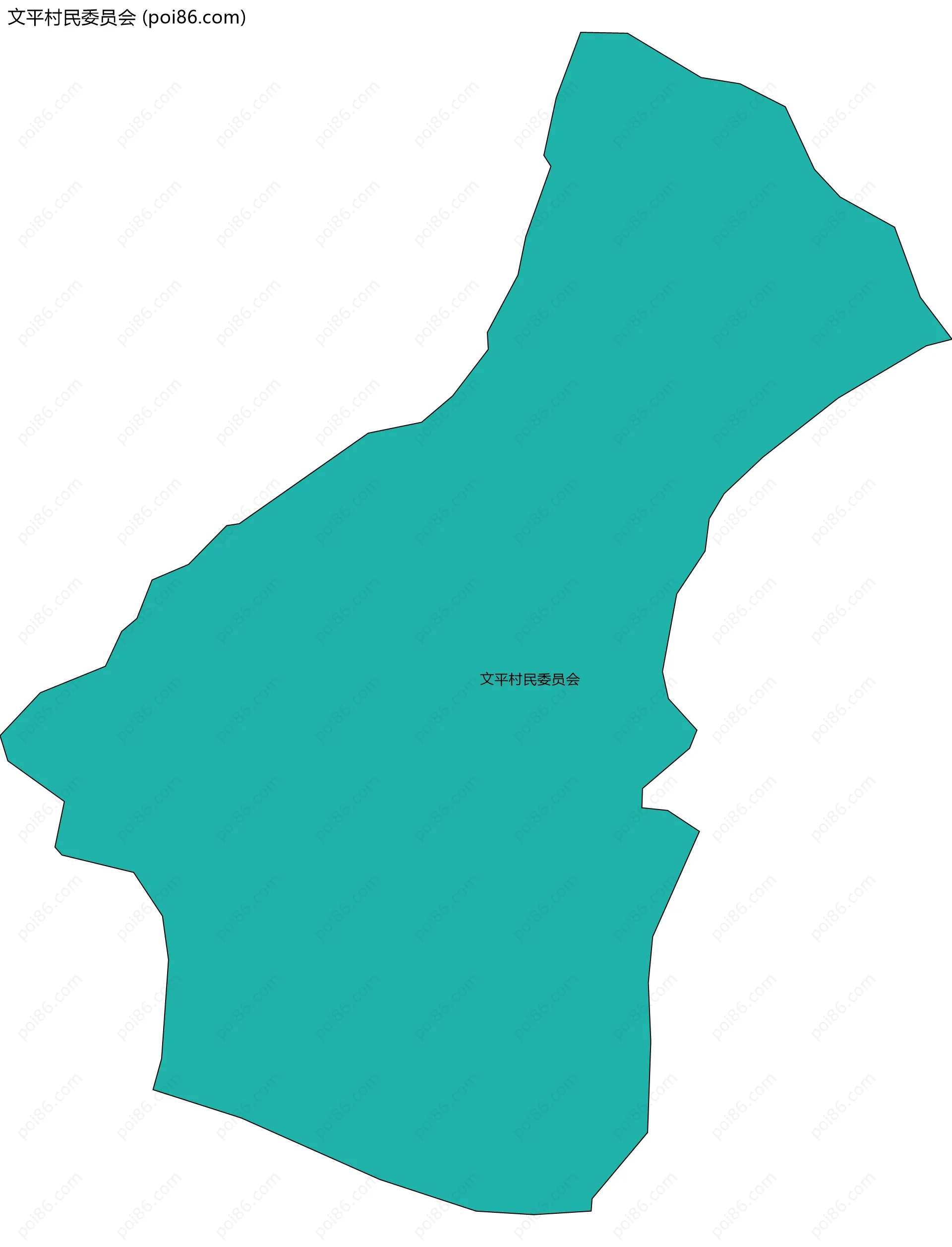 文平村民委员会边界地图