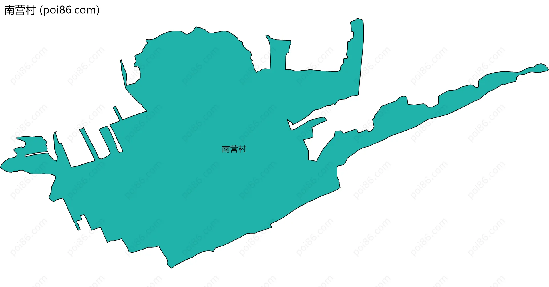 南营村边界地图