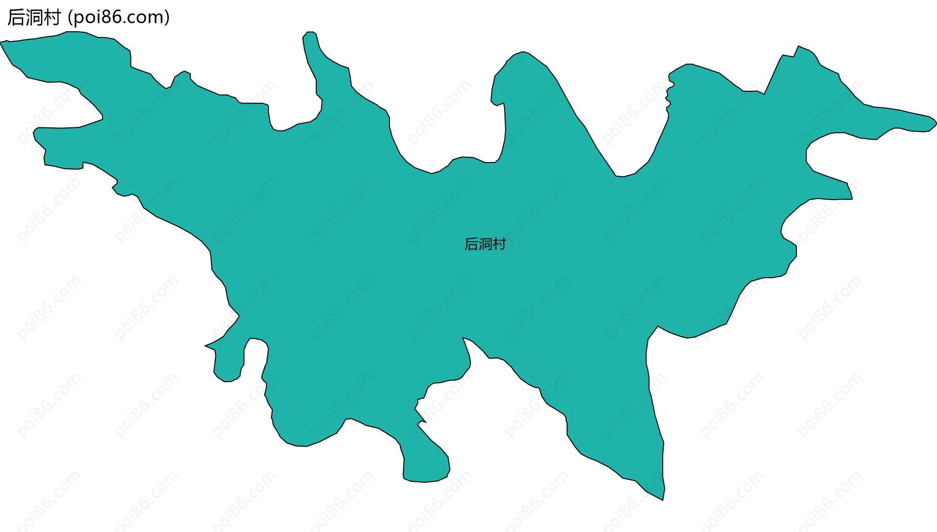 后洞村边界地图