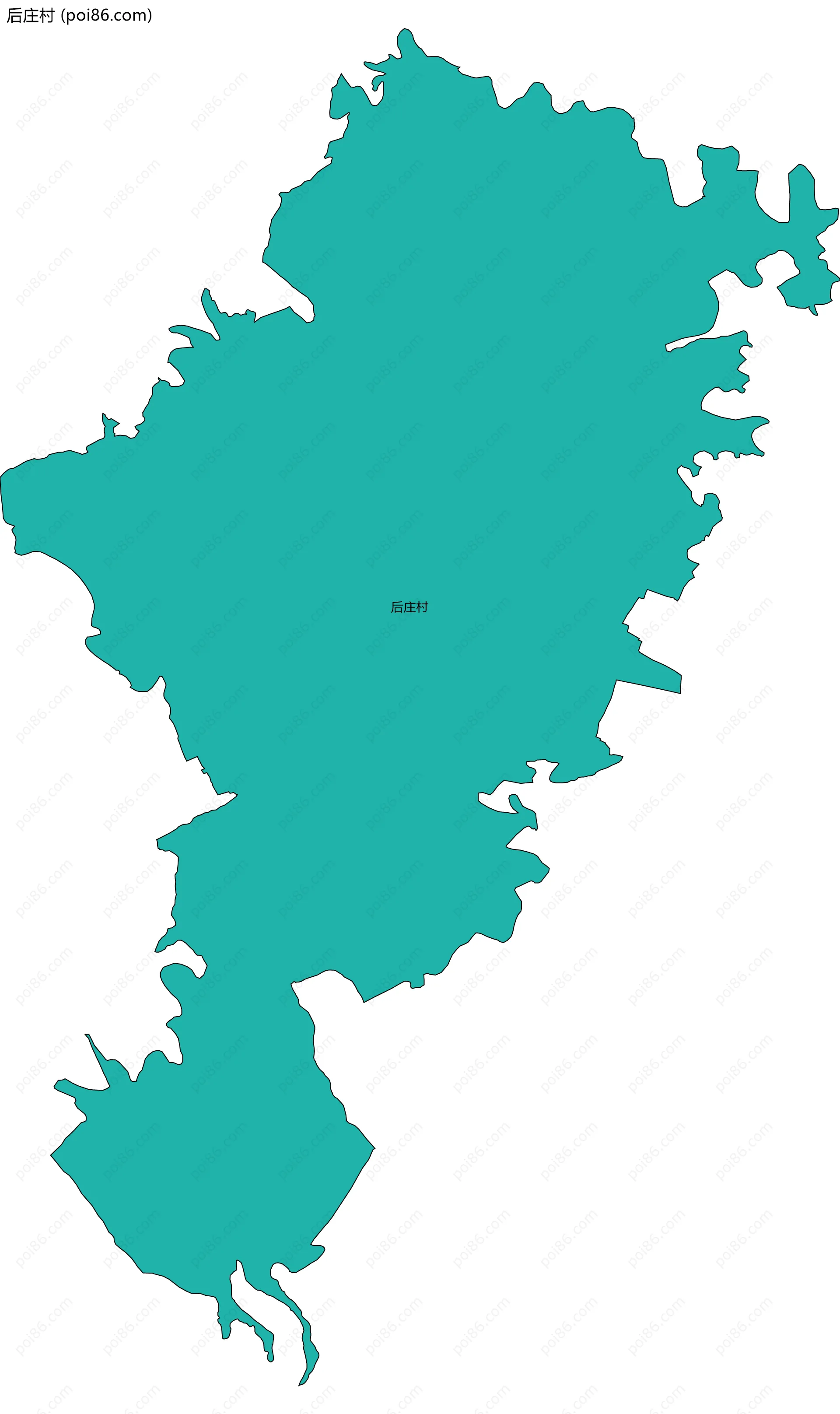 后庄村边界地图