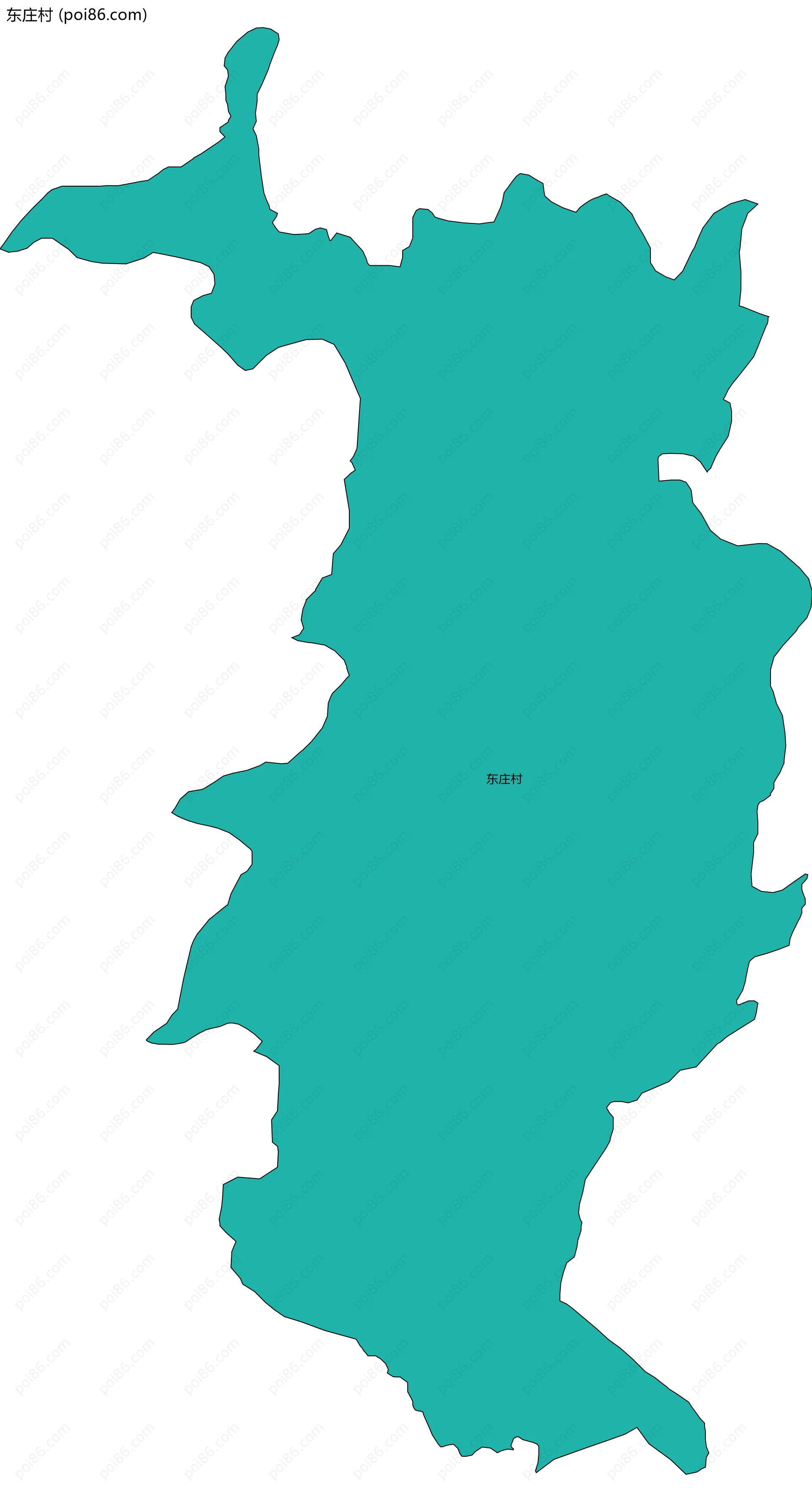 东庄村边界地图