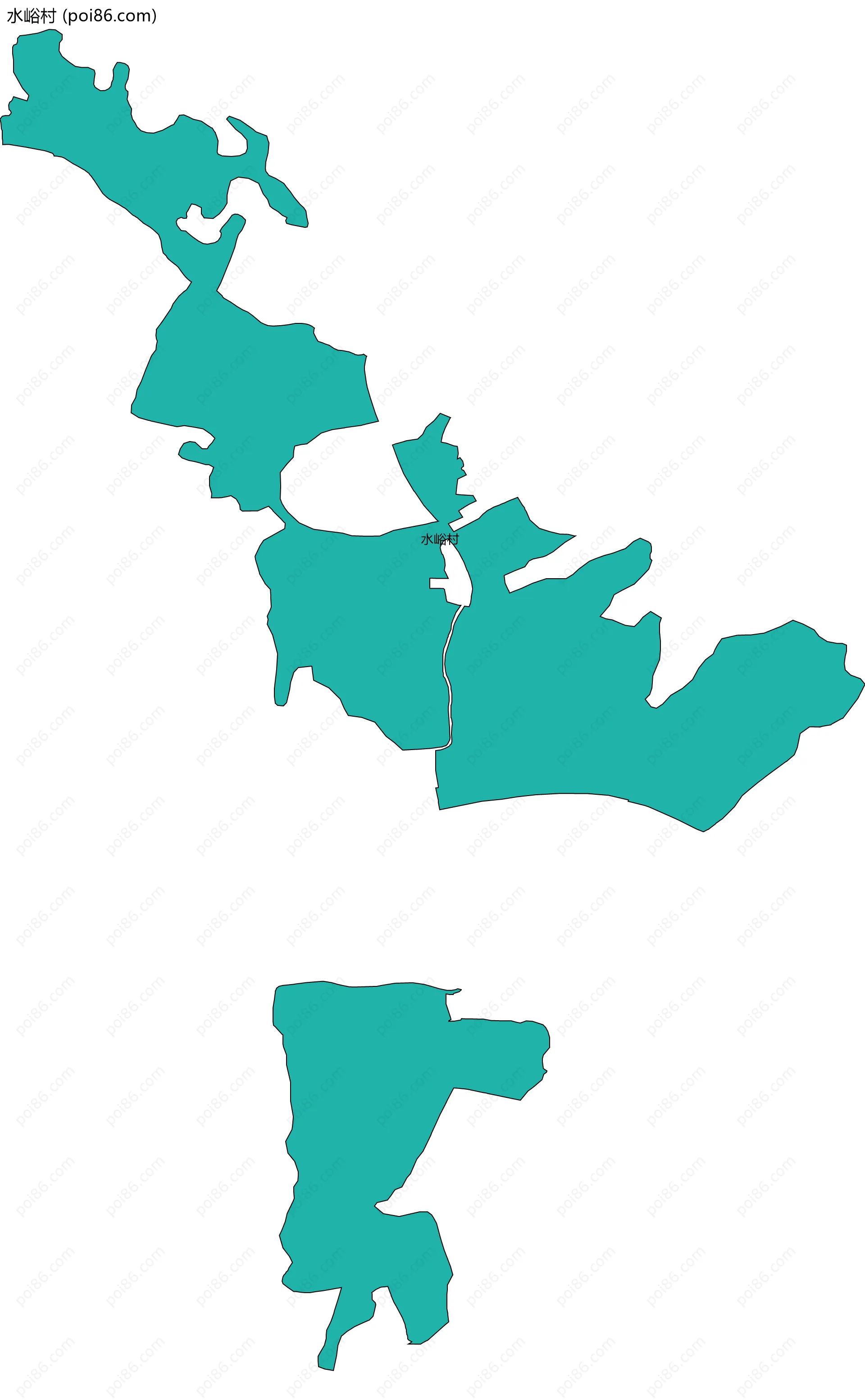 水峪村边界地图