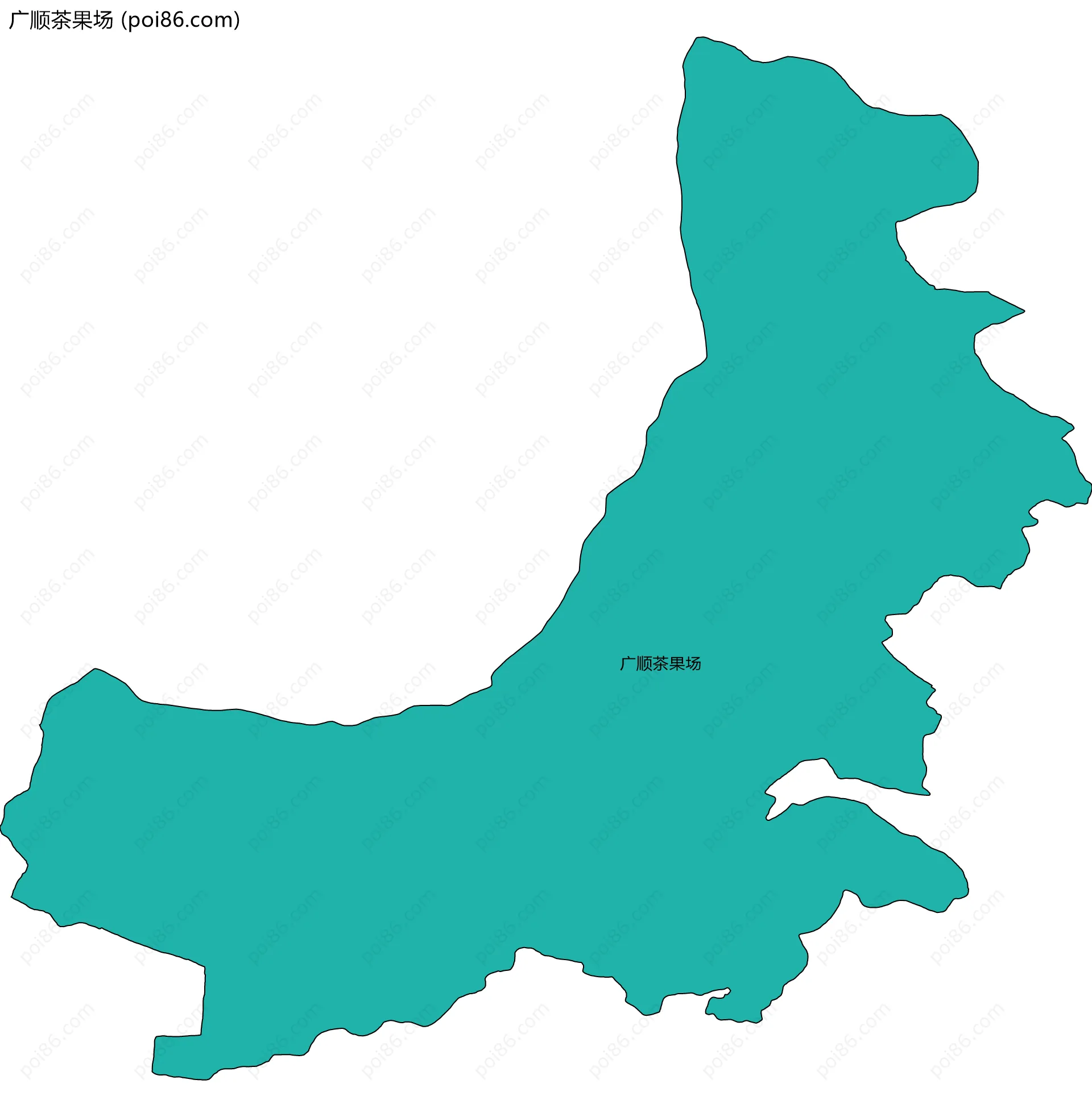 广顺茶果场边界地图