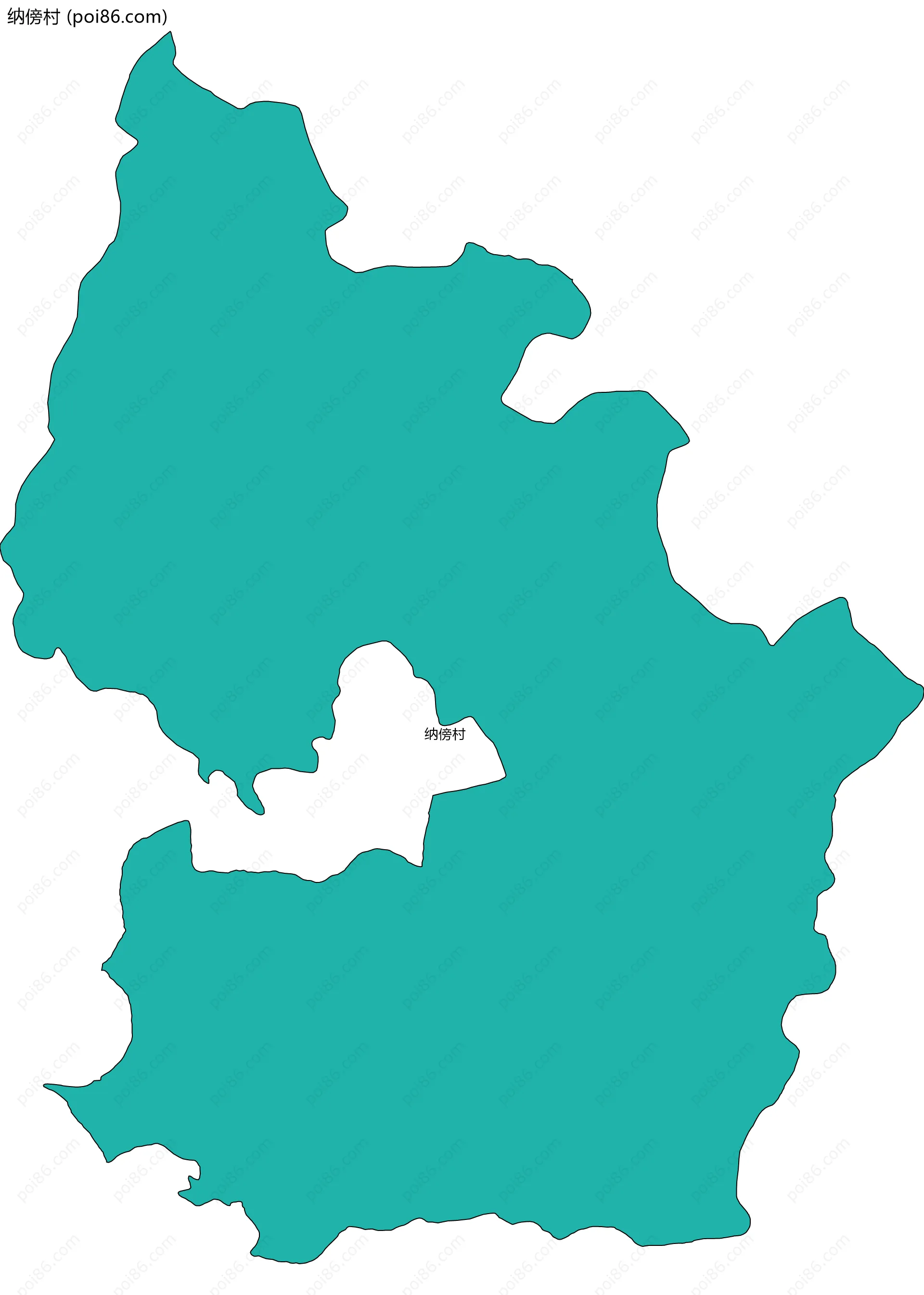 纳傍村边界地图