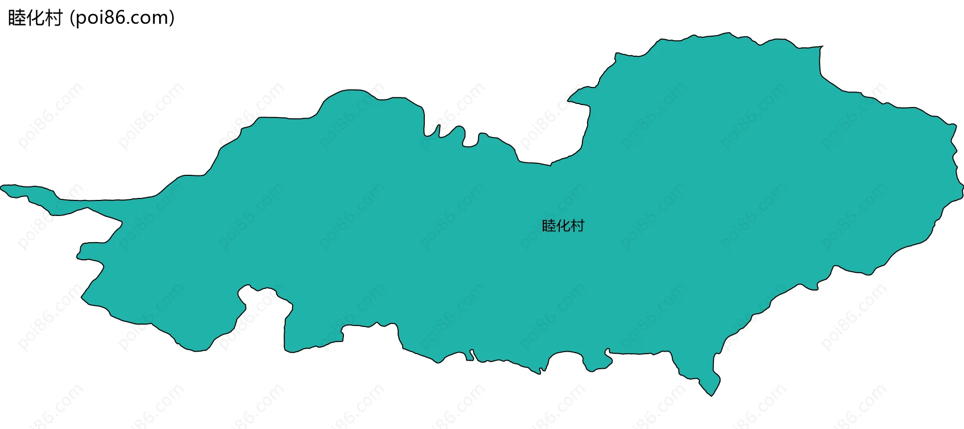 睦化村边界地图