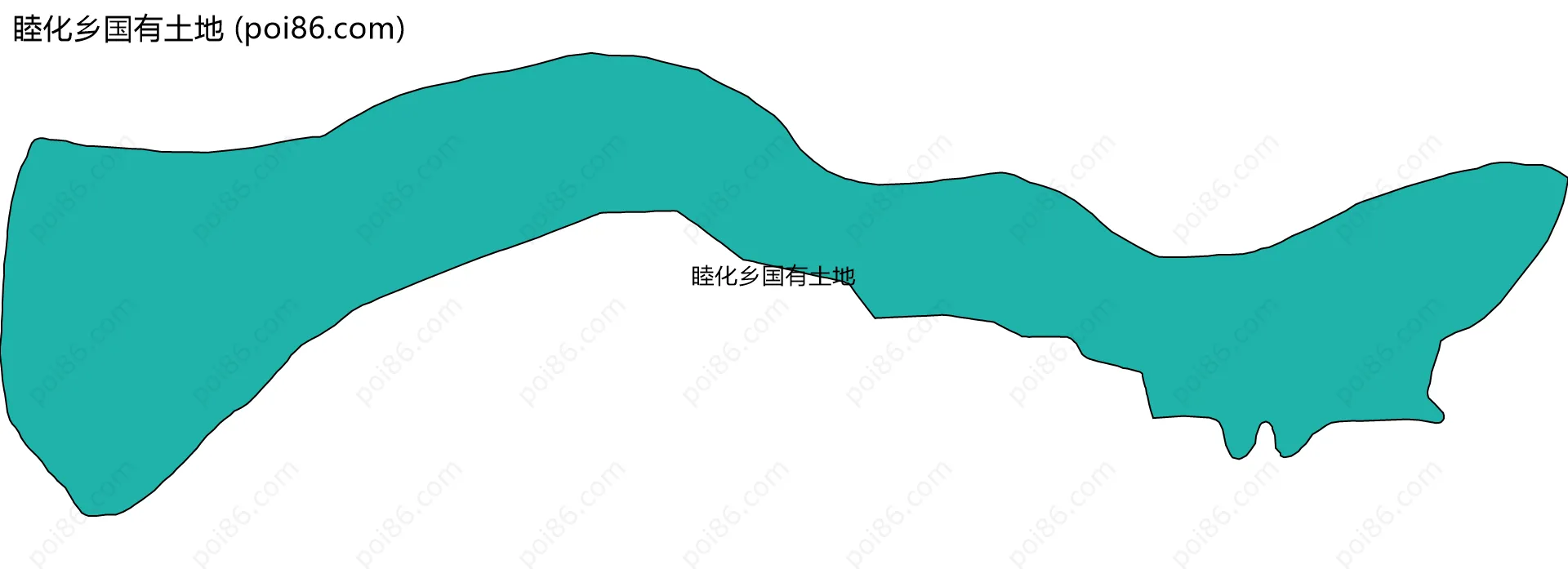 睦化乡国有土地边界地图